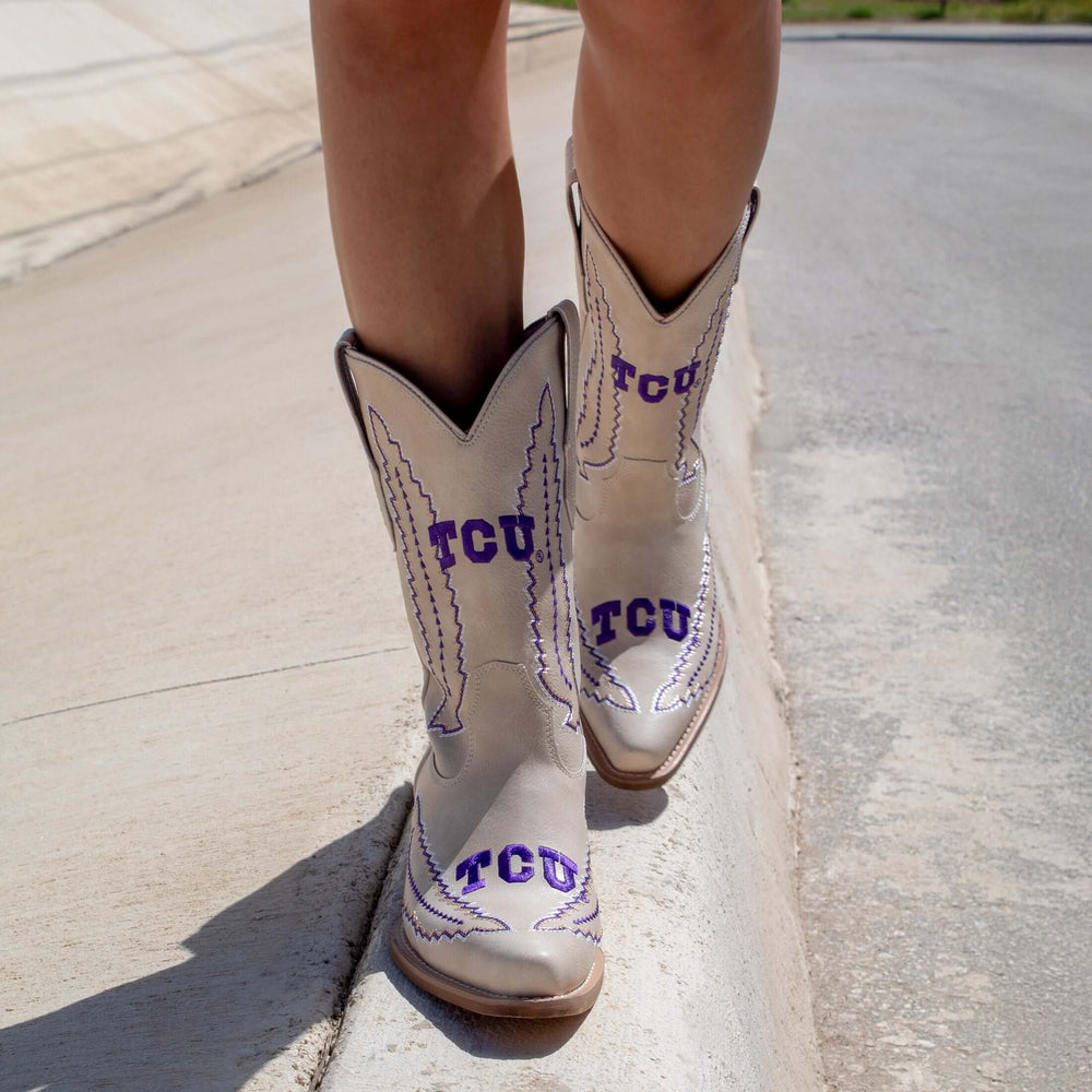 Texas Christian University Mimi Short Bone Boot By V By Vaccari