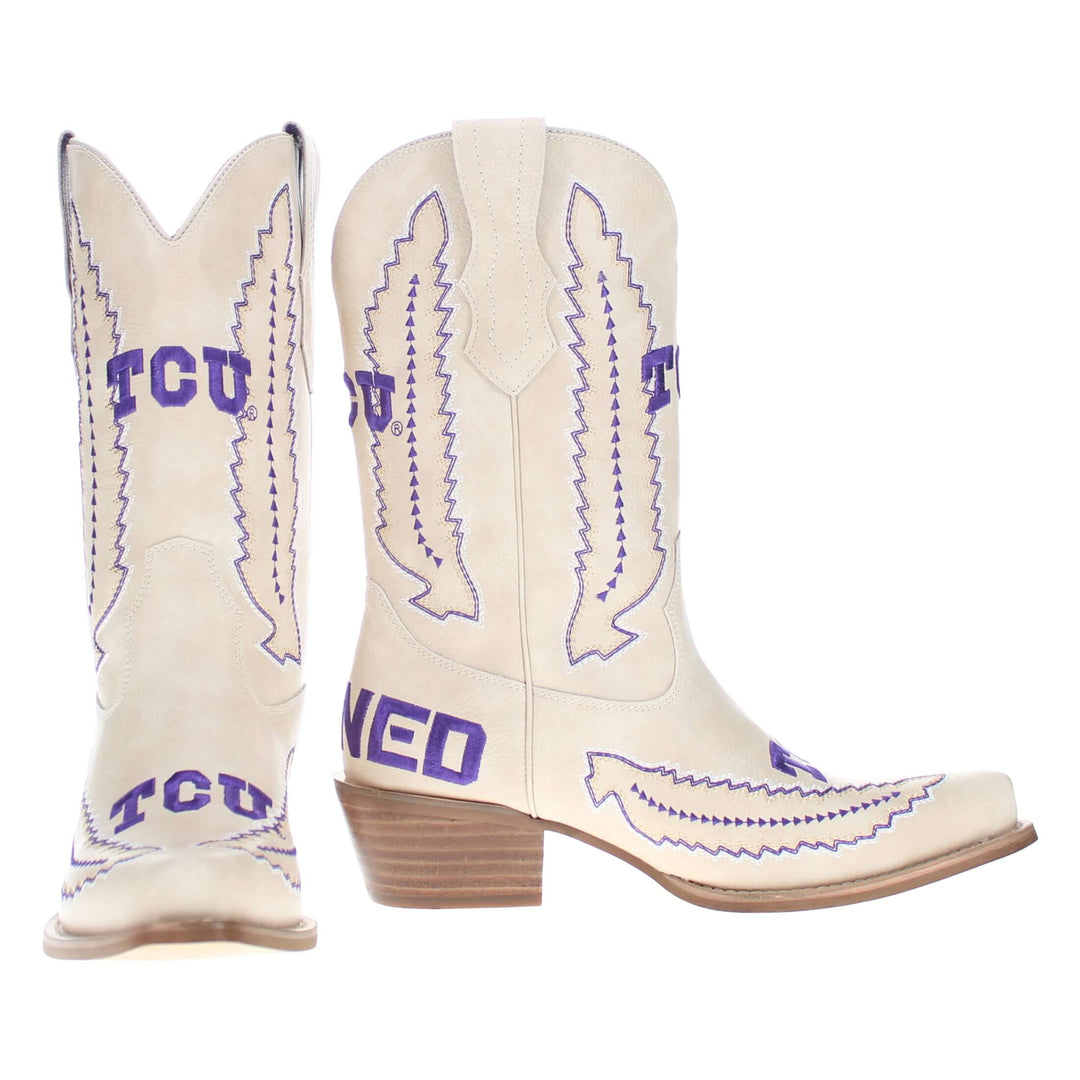 Texas Christian University Mimi Short Bone Boot By V By Vaccari