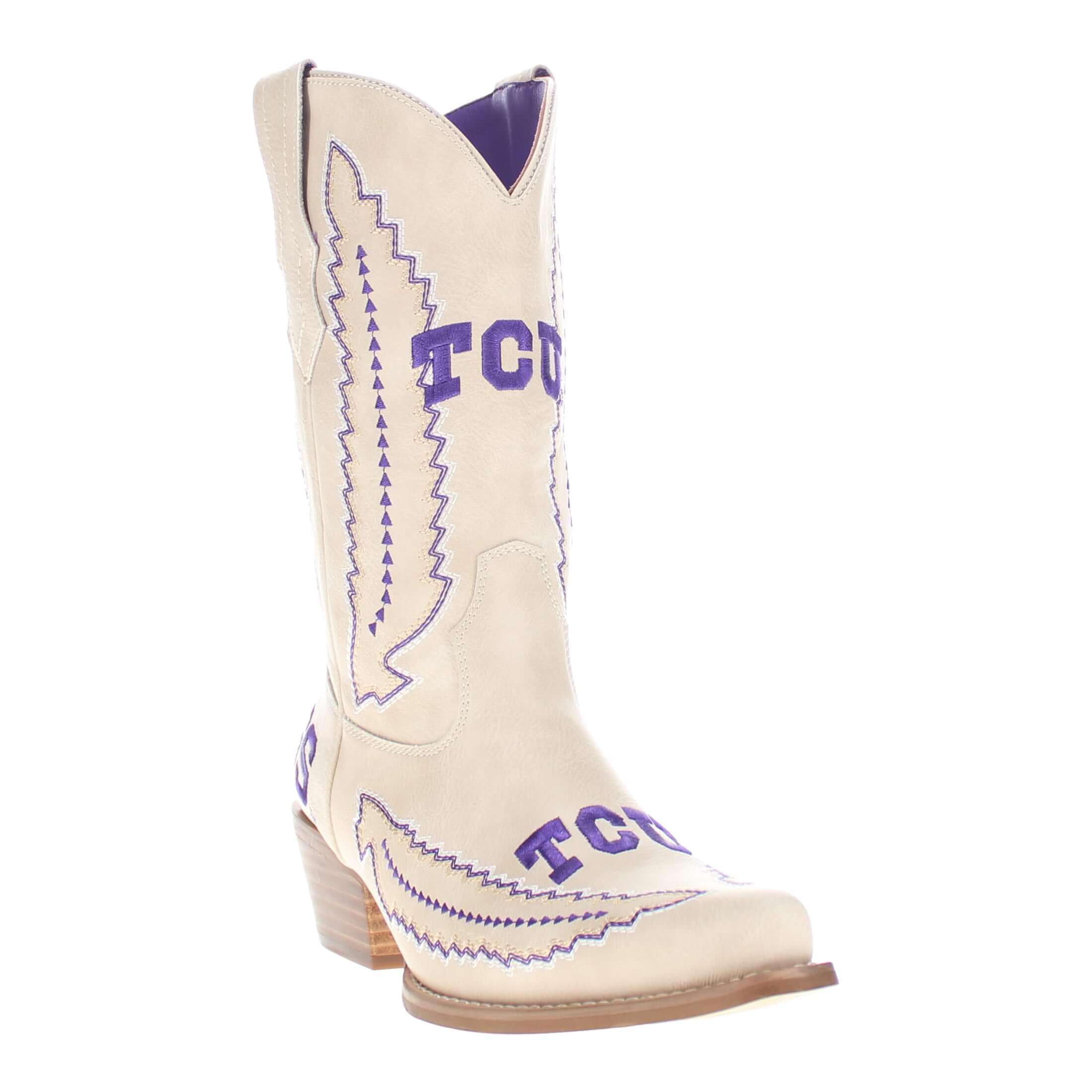 Texas Christian University Mimi Short Bone Boot By V By Vaccari