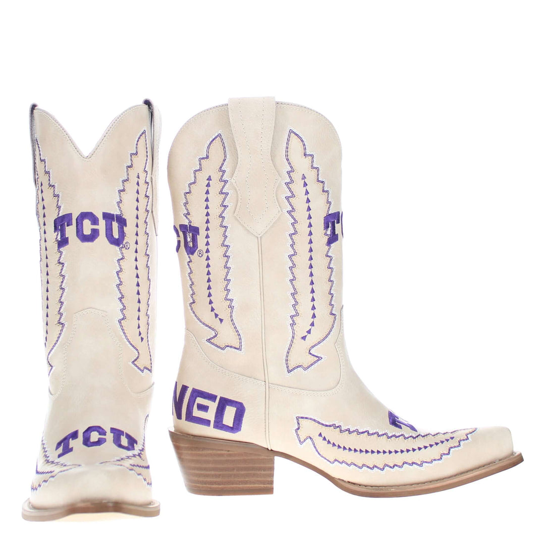 Texas Christian University Mimi Short Bone Boot By V By Vaccari