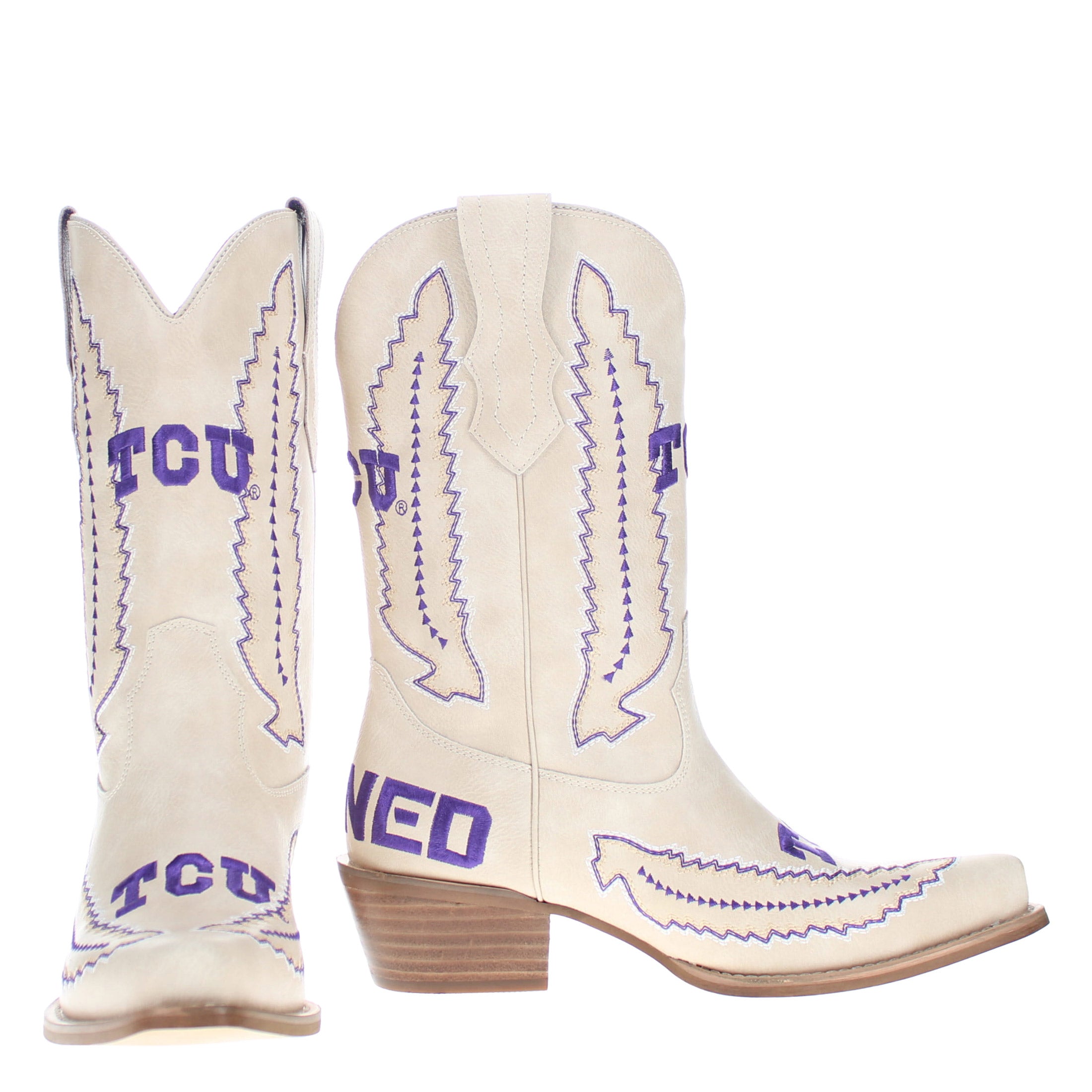 Texas Christian University Mimi Short Bone Boot By V By Vaccari
