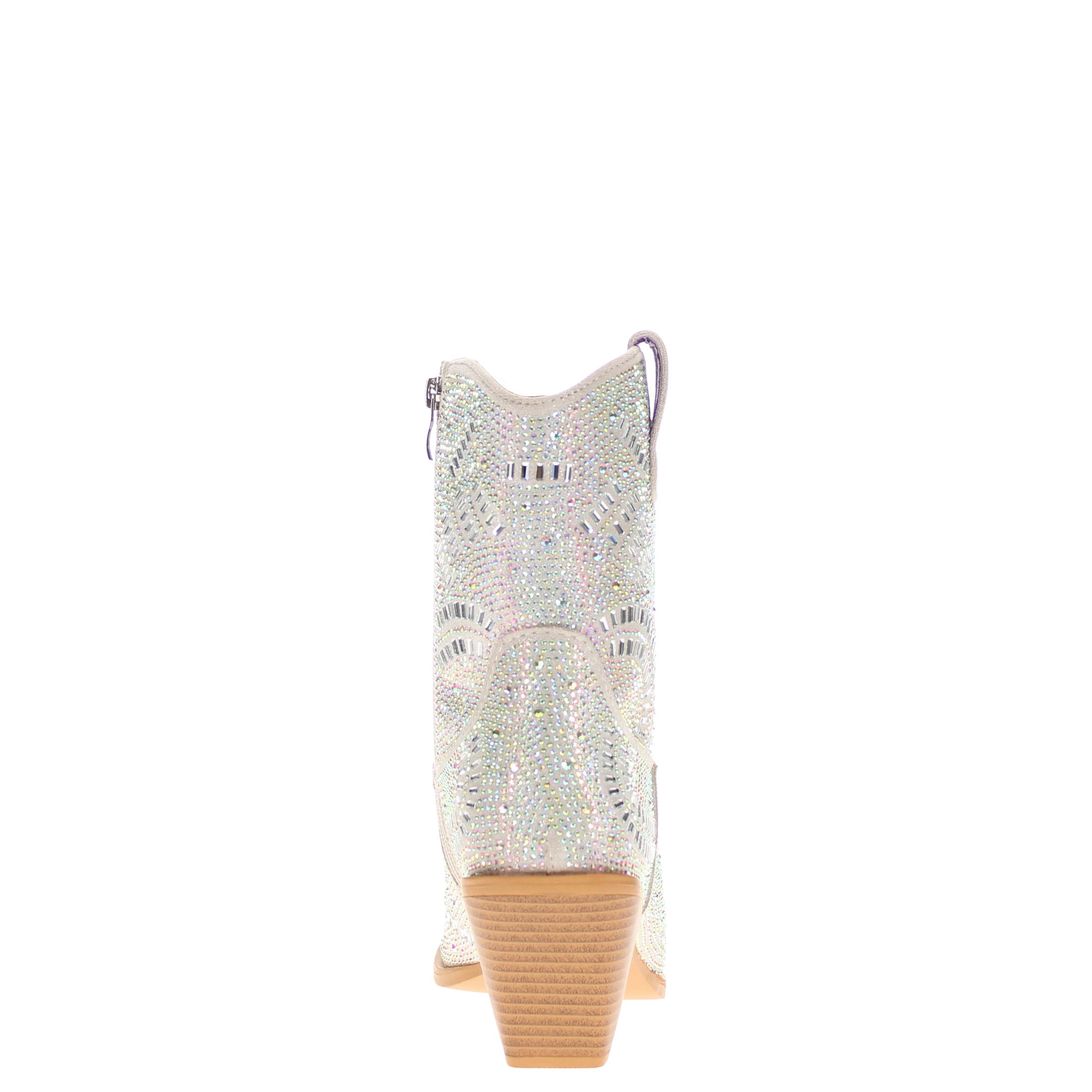 Women's TCU Natural Bling Cowgirl Booties Jade by V by Vaccari