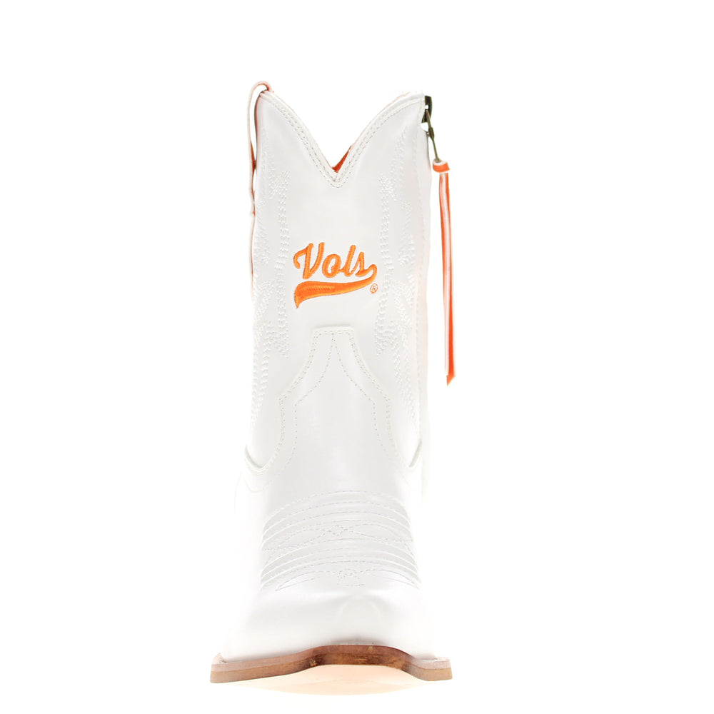 Women's University of Tennessee White Cowgirl Boots with Color Tassel Lynn by V by Vaccari