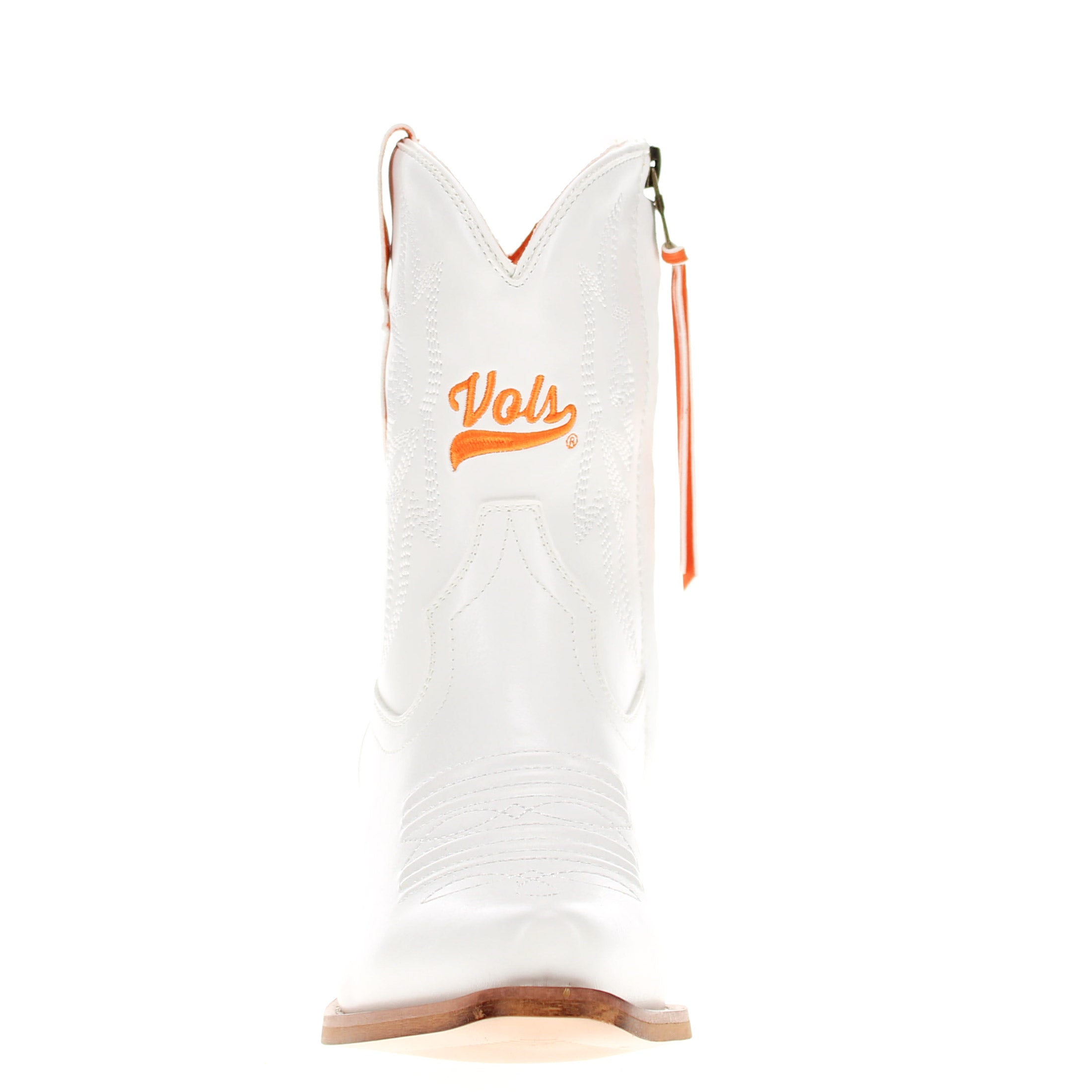 Women's University of Tennessee White Cowgirl Boots with Color Tassel Lynn by V by Vaccari