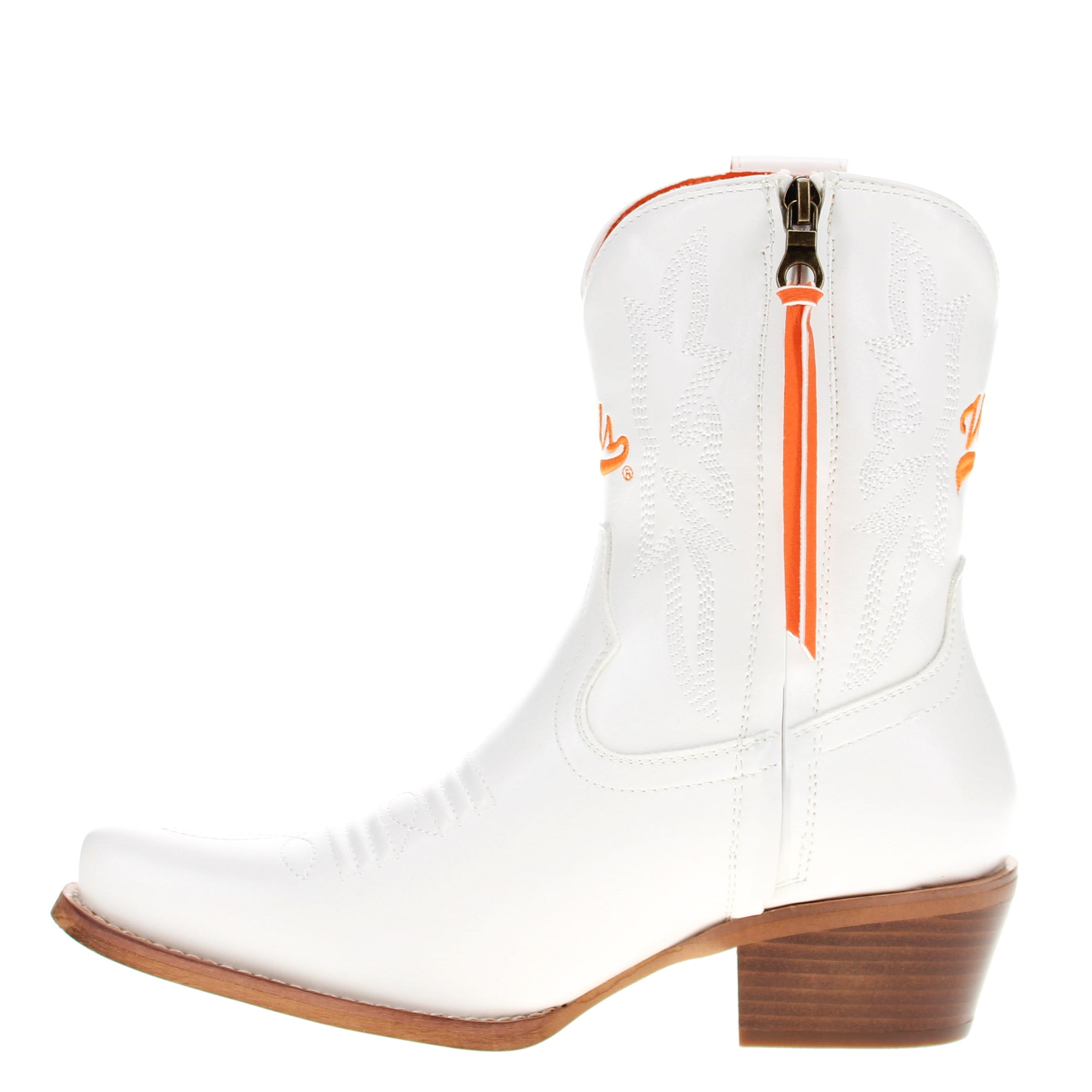 Women's University of Tennessee White Cowgirl Boots with Color Tassel Lynn by V by Vaccari
