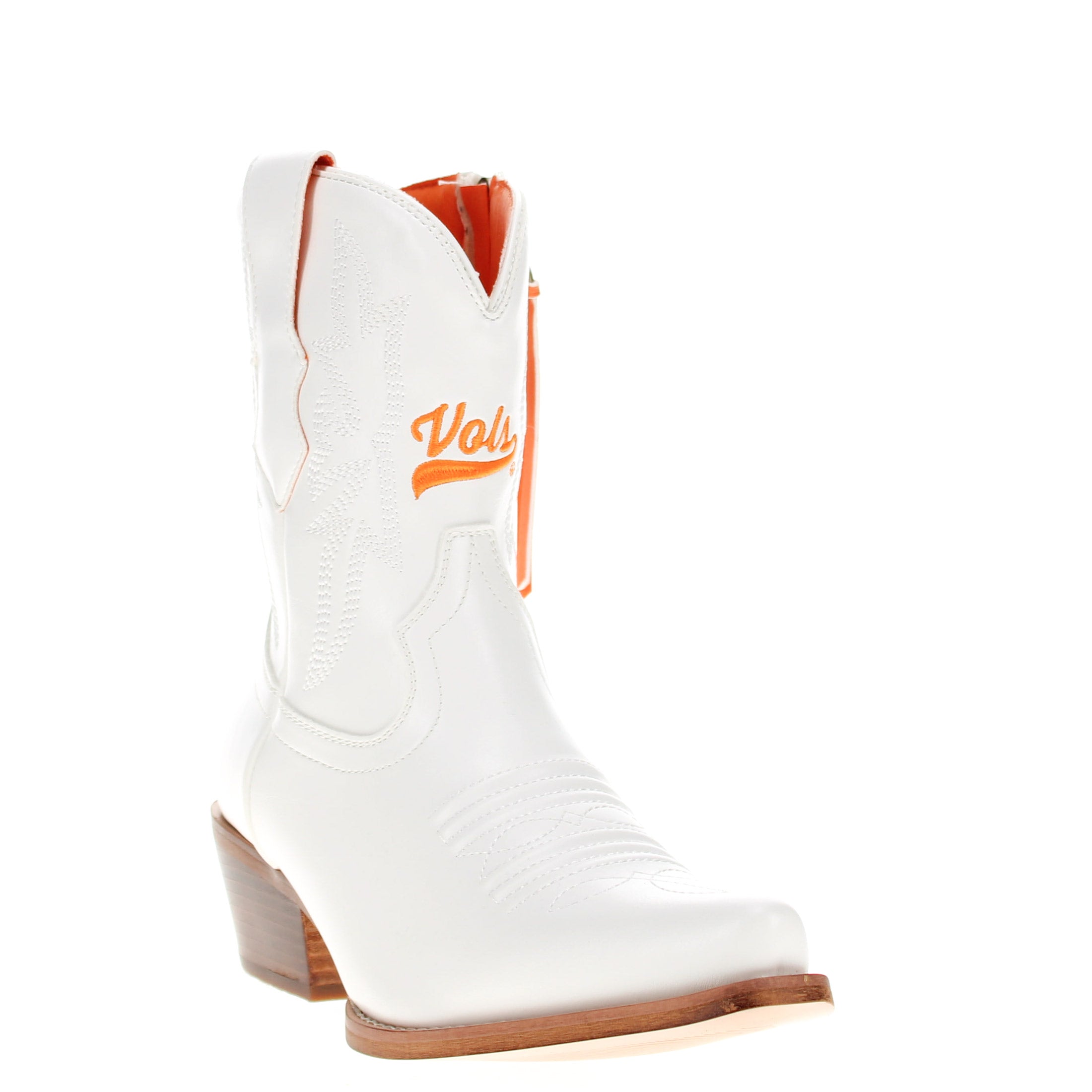 Women's University of Tennessee White Cowgirl Boots with Color Tassel Lynn by V by Vaccari