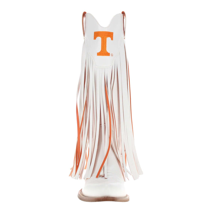 University of Tennessee Kacey White Fringe Boot By V By Vaccari