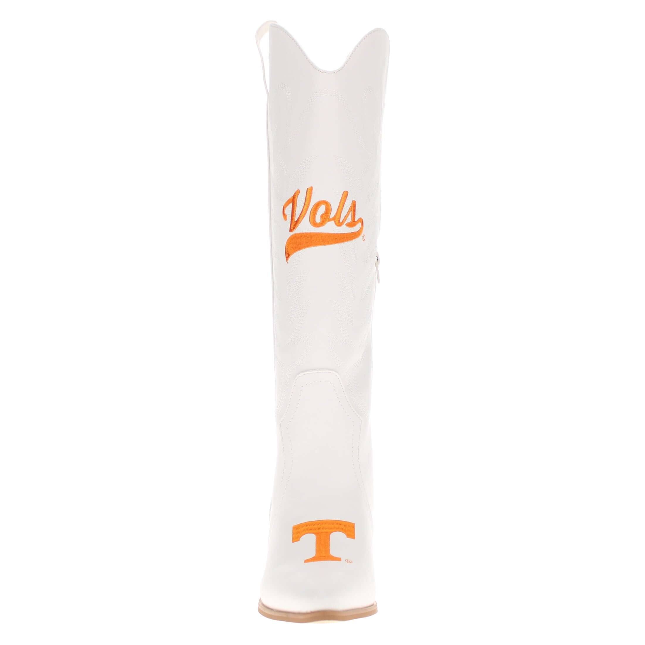 University of Tennessee Blair Tall White Boot By V By Vaccari
