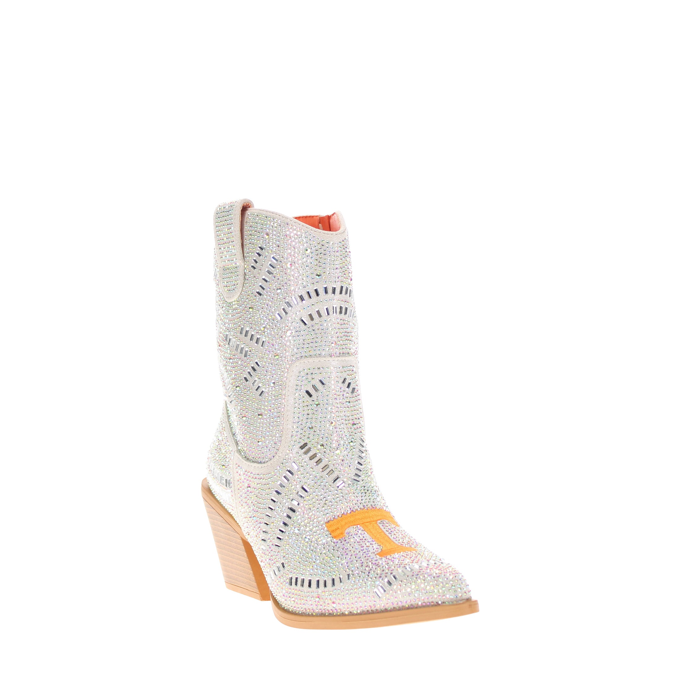 Women's University of Tennessee Natural Bling Cowgirl Booties Jade by V by Vaccari