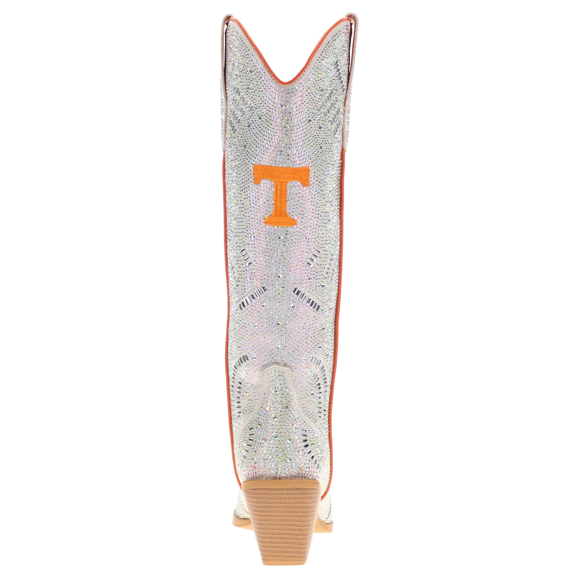 Women's University of Tennessee Natural Tall Bling Cowgirl Boots Amber by V by Vaccari