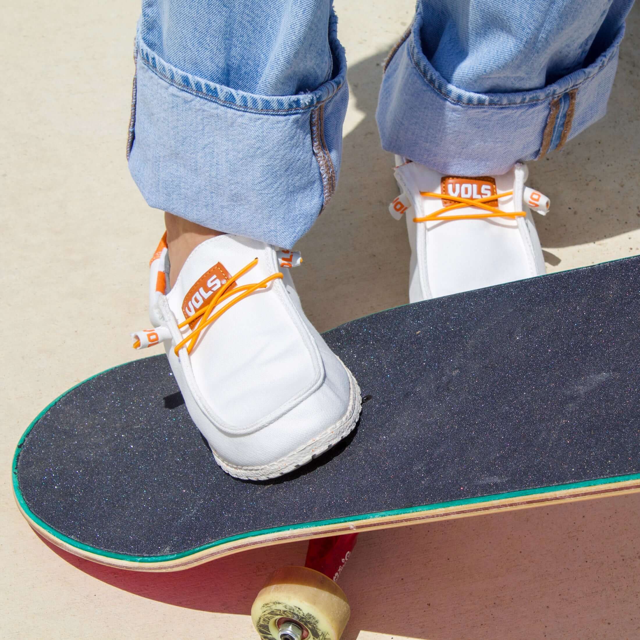 Women's University of Tennessee Off White Canvas Shoes Vols by Vaccari