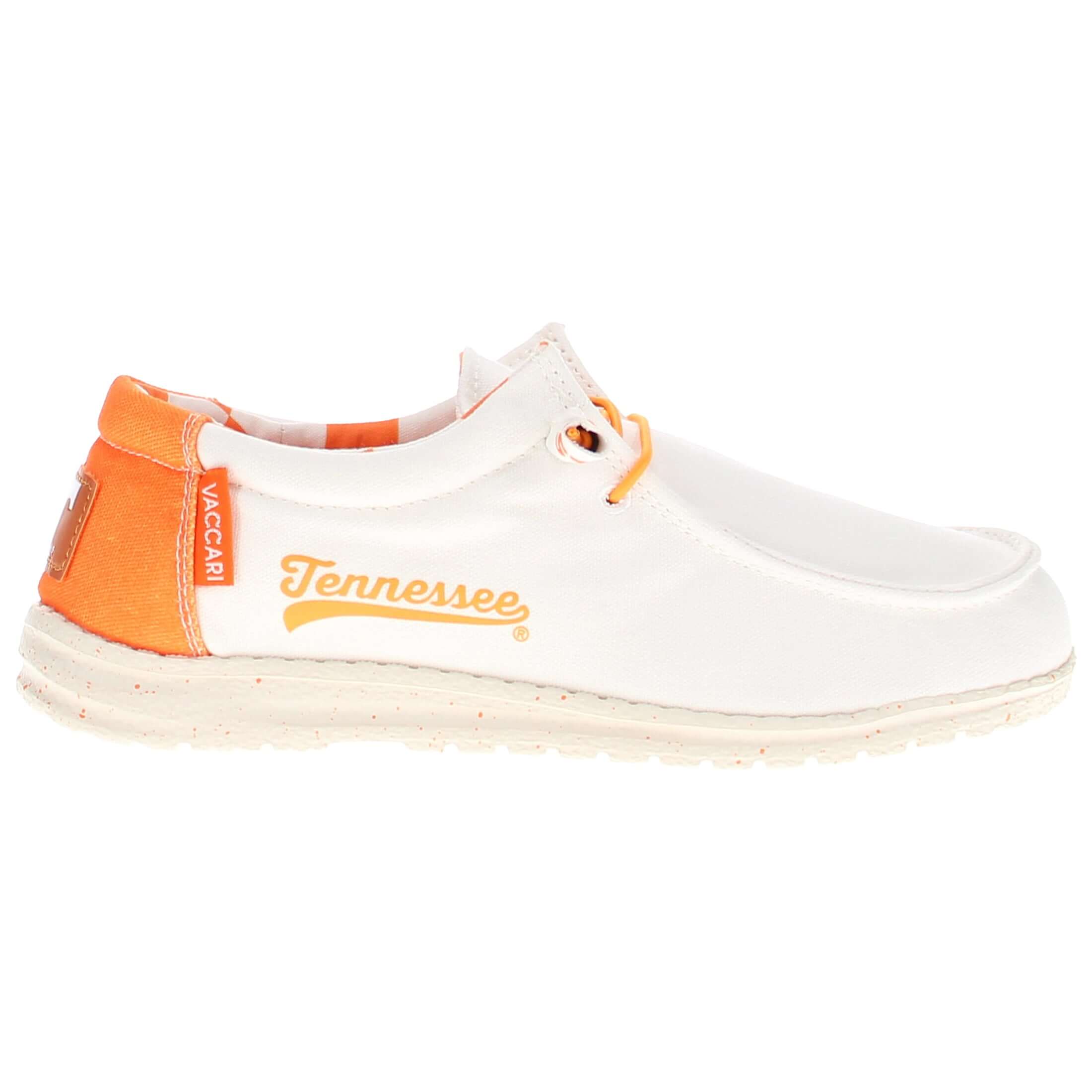Women's University of Tennessee Off White Canvas Shoes Vols by Vaccari