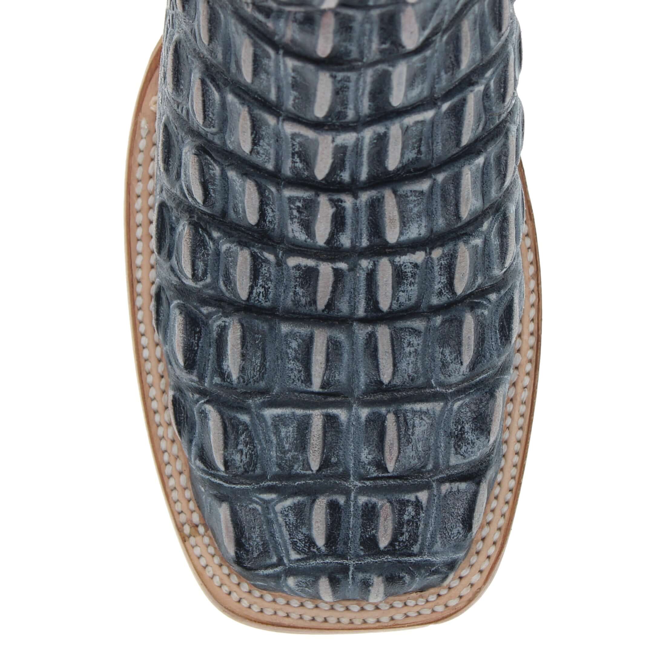 Men's Black Alligator Hornback Print Cowboy Boots Wade by Vaccari Core