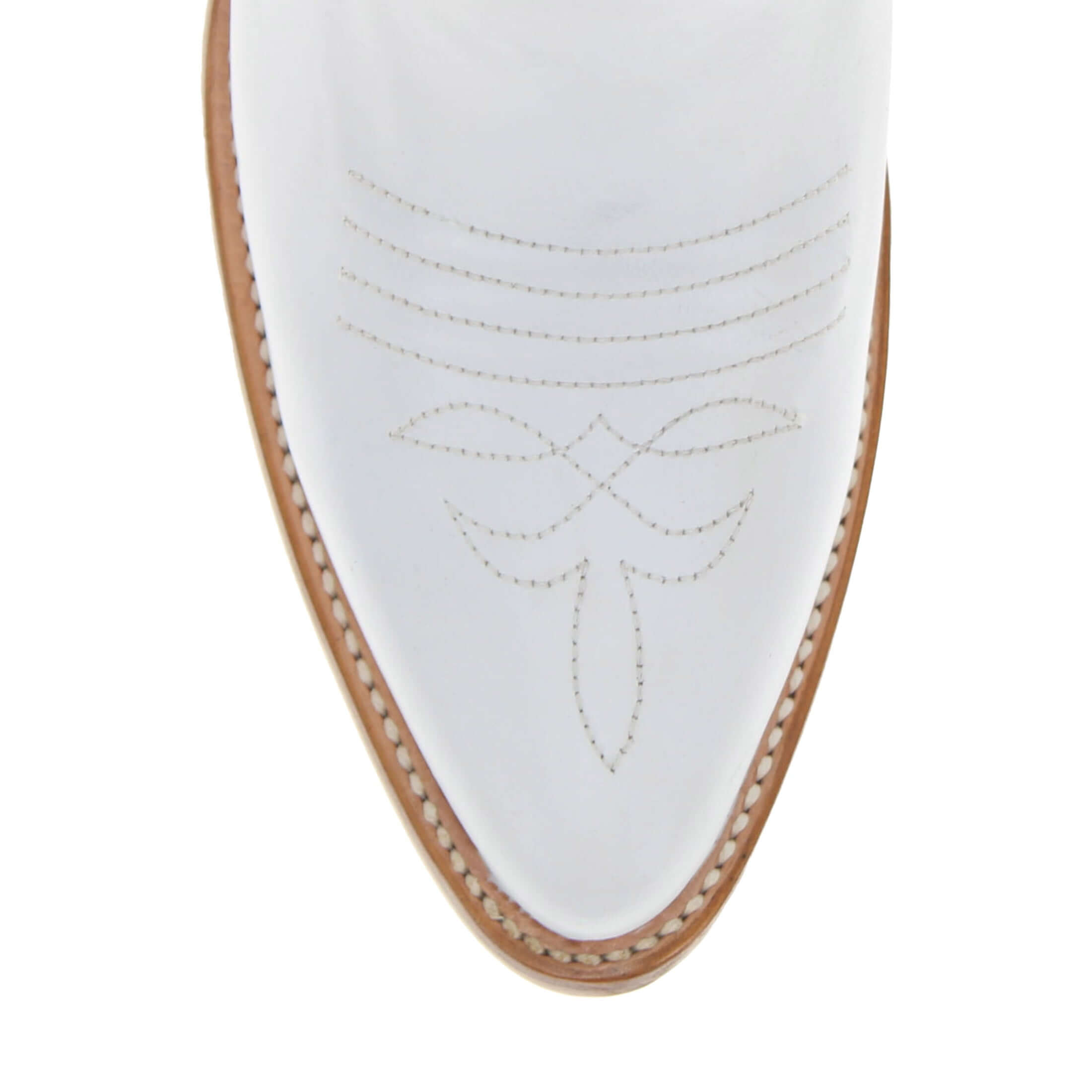 Women's White Pointed Toe Cowgirl Boots | Vaccari Boots