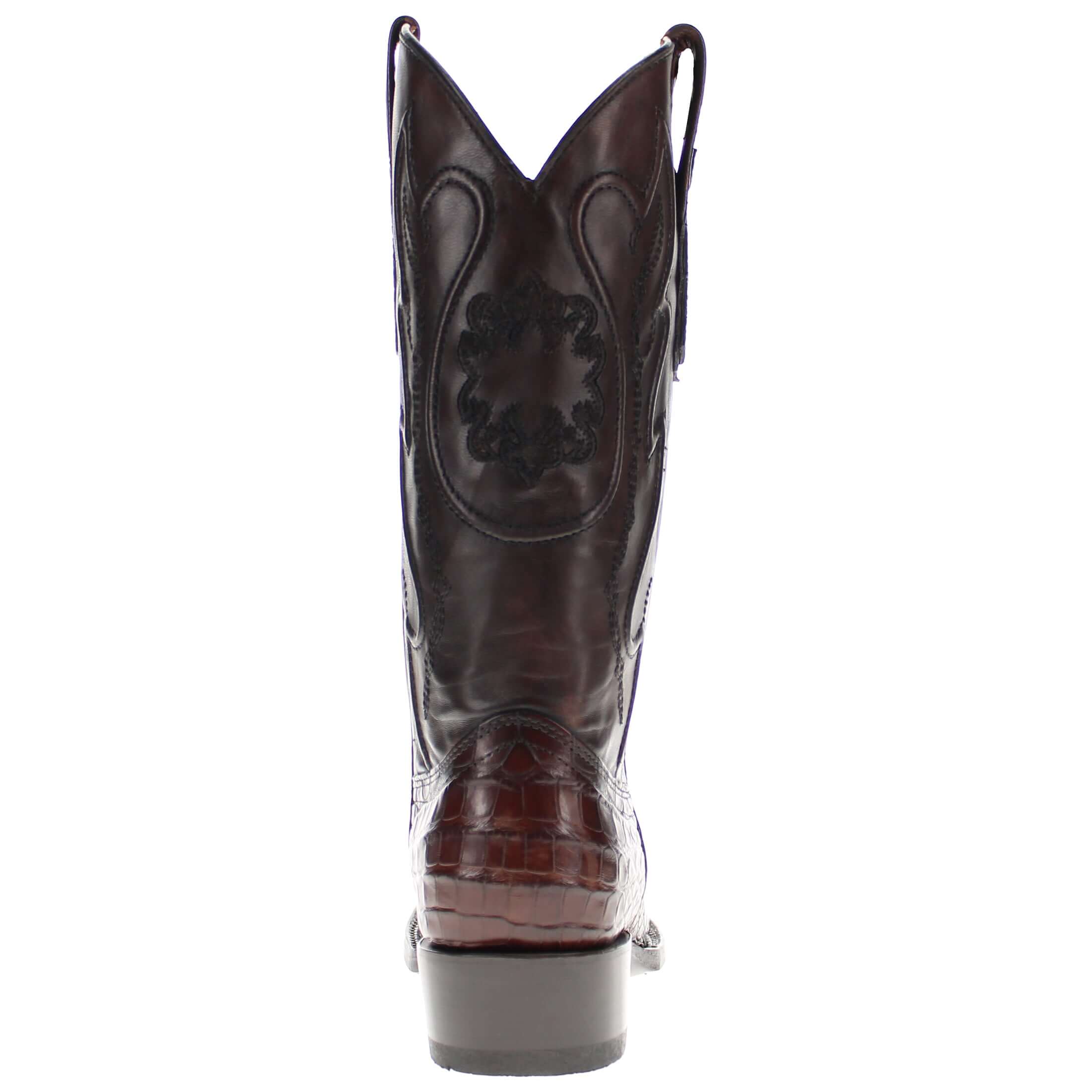 MEN'S AMERICAN ALLIGATOR BELLY MOCHA COWBOY BOOT by Vaccari