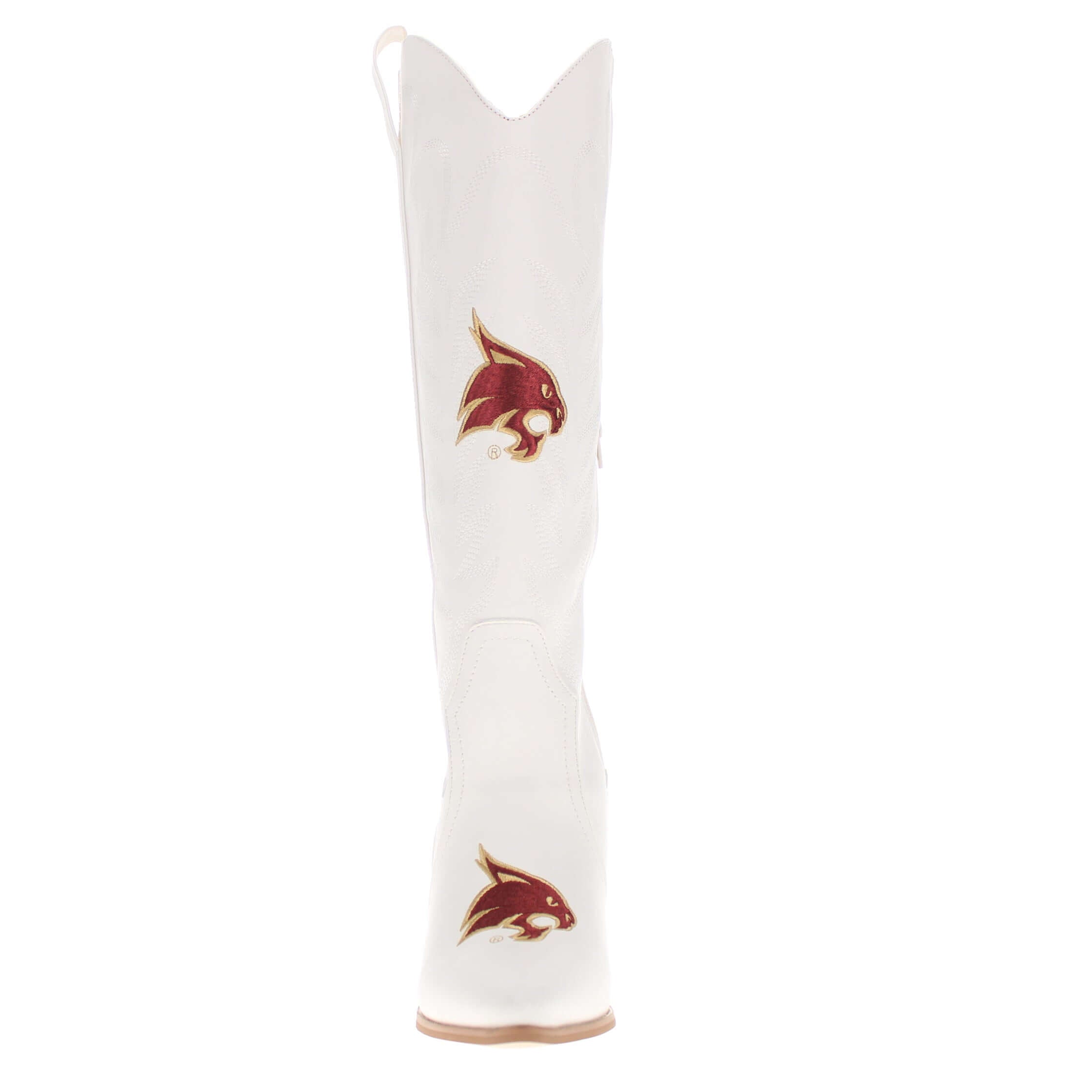 Texas State University Blair Tall White Boot By V By Vaccari