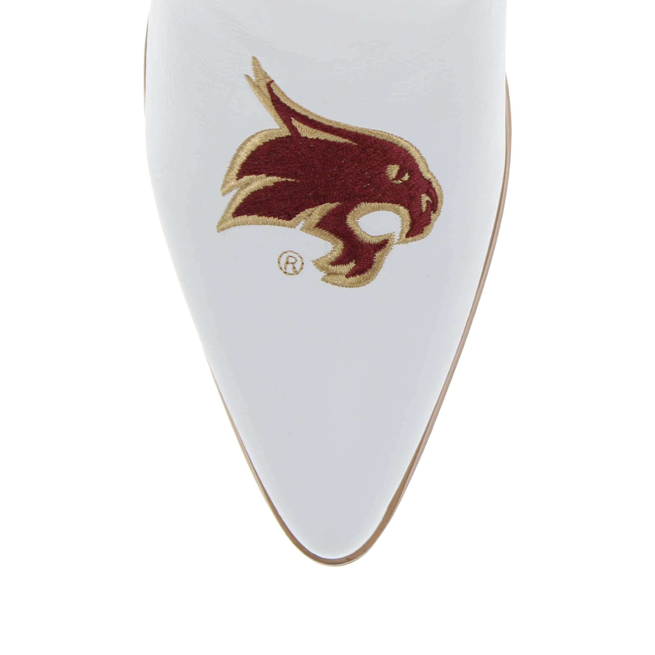 Texas State University Blair Tall White Boot By V By Vaccari