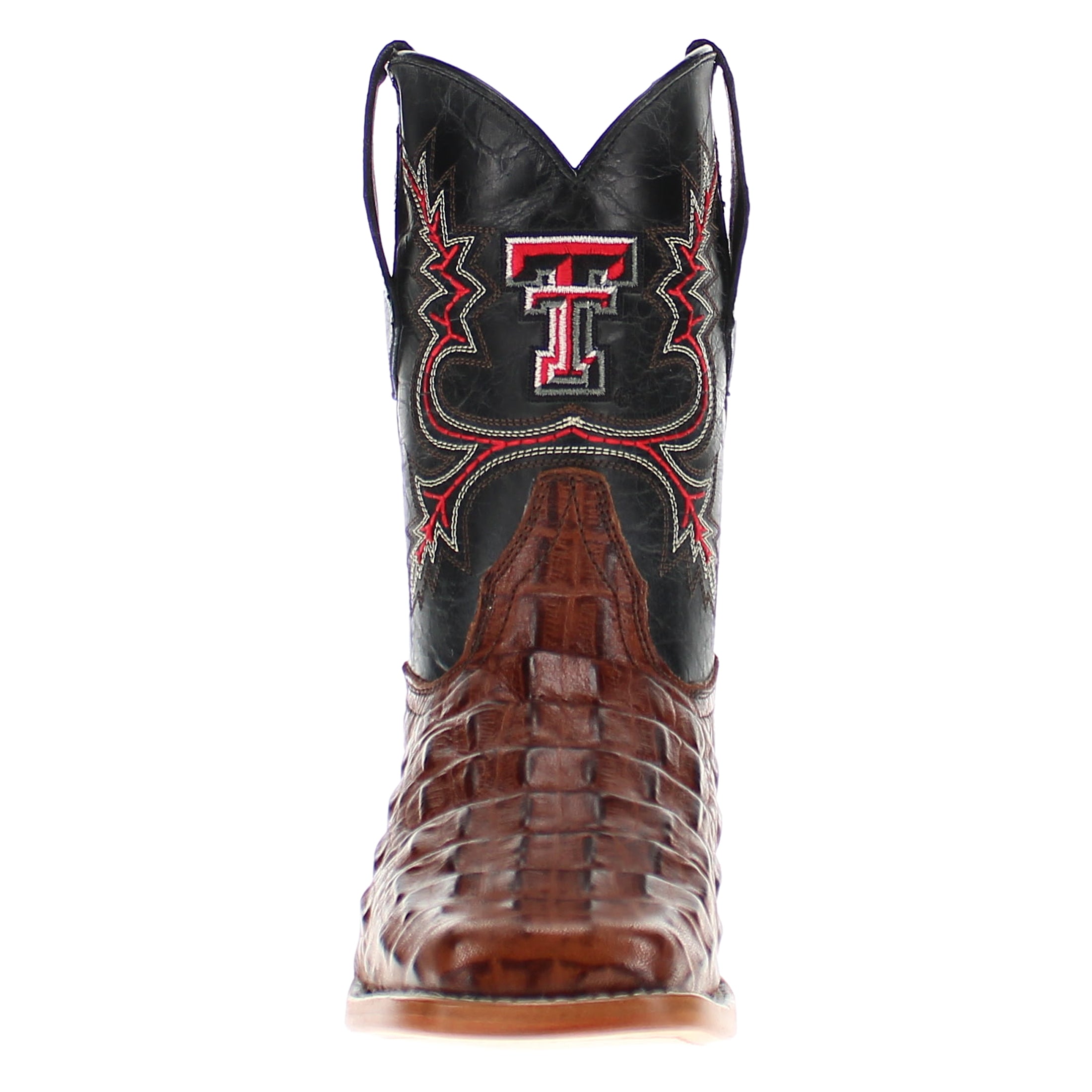 Kid's Hudson Texas Tech University Alligator Print Boots by Vaccari