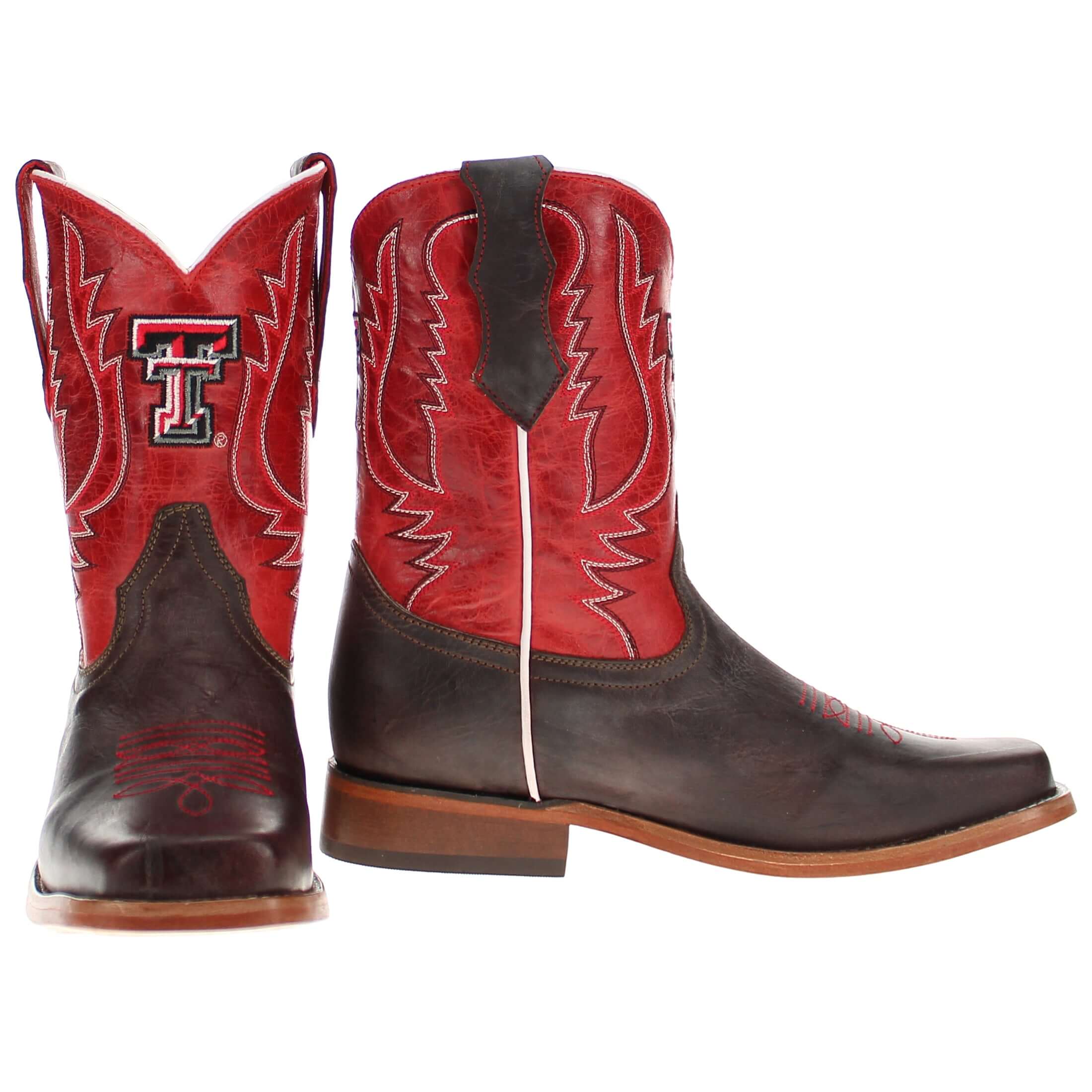 Kid's Peyton Texas Tech University Leather Boots by Vaccari
