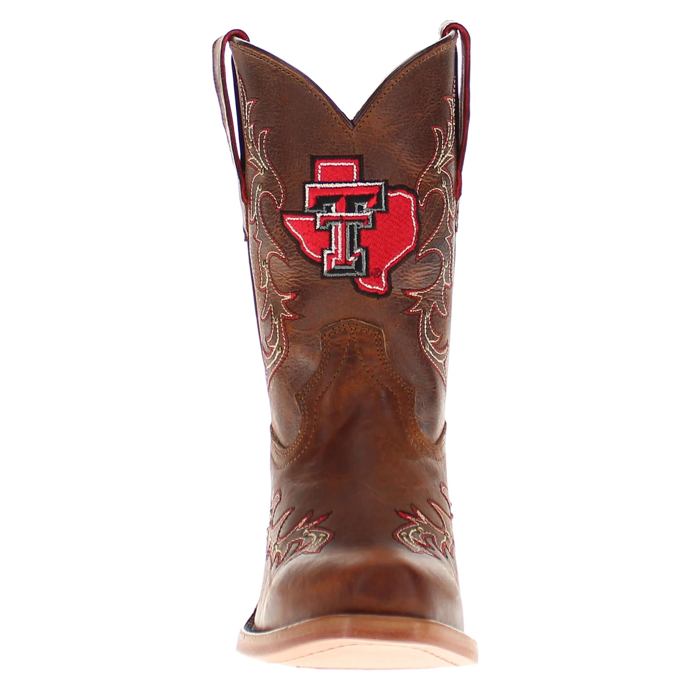 Kid's Amelia Texas Tech University Brass Studs Cowgirl Boots by Vaccari