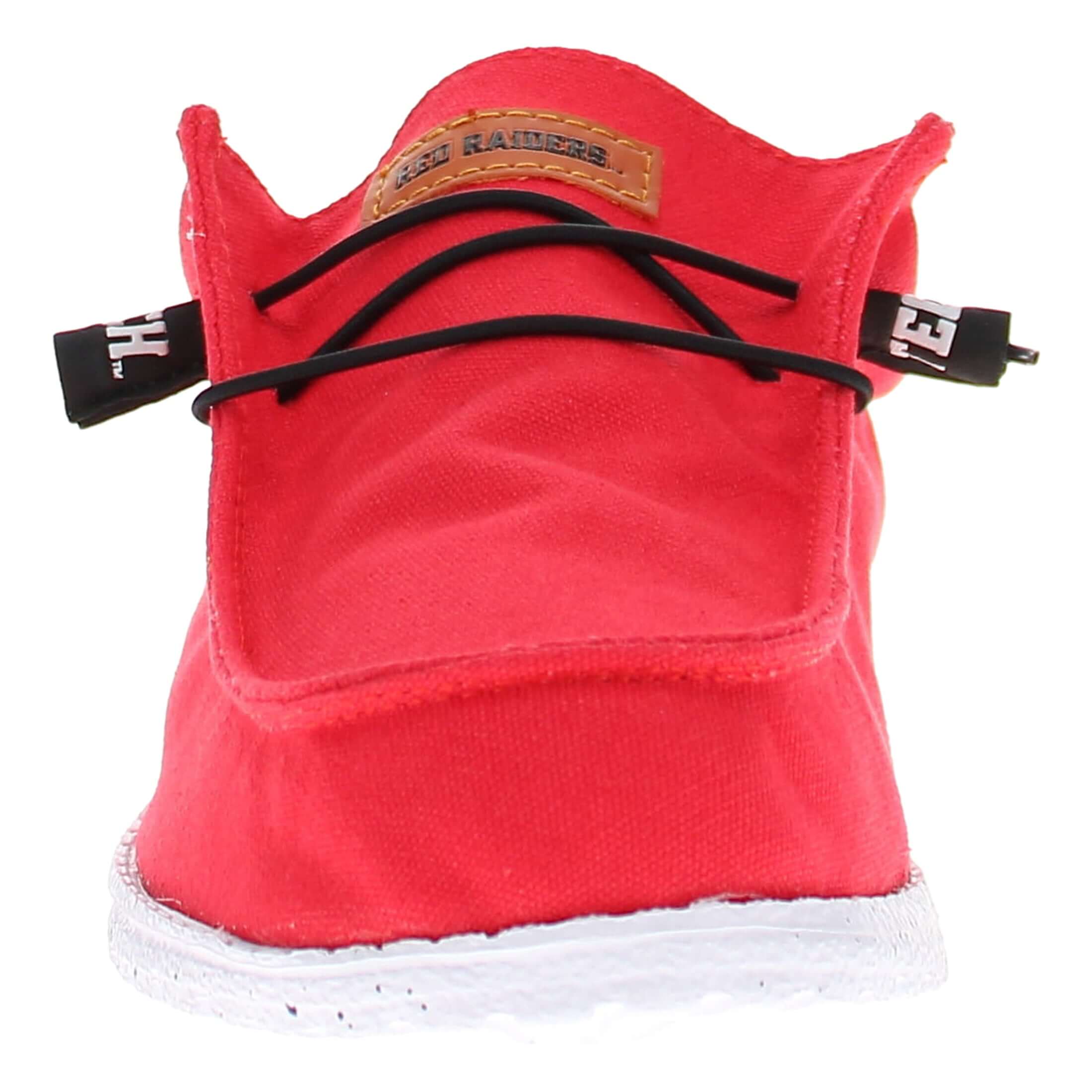 Men's Texas Tech University Red Canvas Shoes | Vaccari Boots