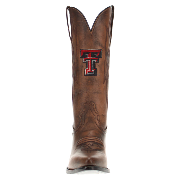 Women's Texas Tech Red Raiders Brown Pointed Toe Cowgirl Boots Chelsie by Vaccari