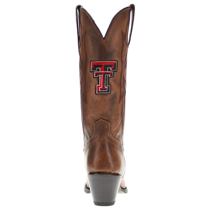 Women's Texas Tech Red Raiders Brown Pointed Toe Cowgirl Boots Chelsie by Vaccari