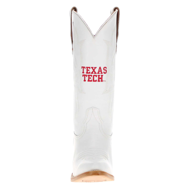 Women's Texas Tech University White Boot Leighton Less Than Prefect by Vaccari University