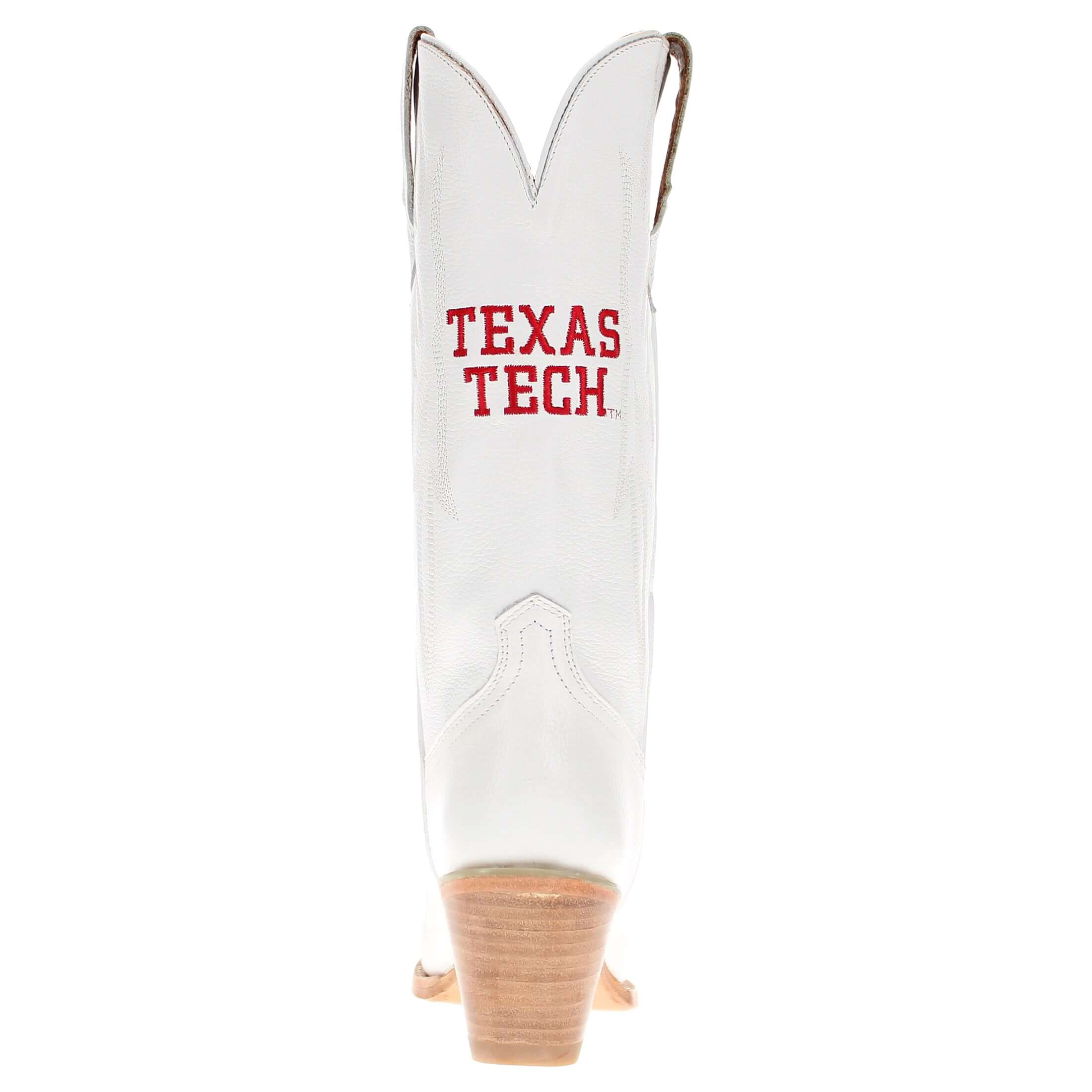 Women's Texas Tech University White Boot Leighton Less Than Prefect by Vaccari University