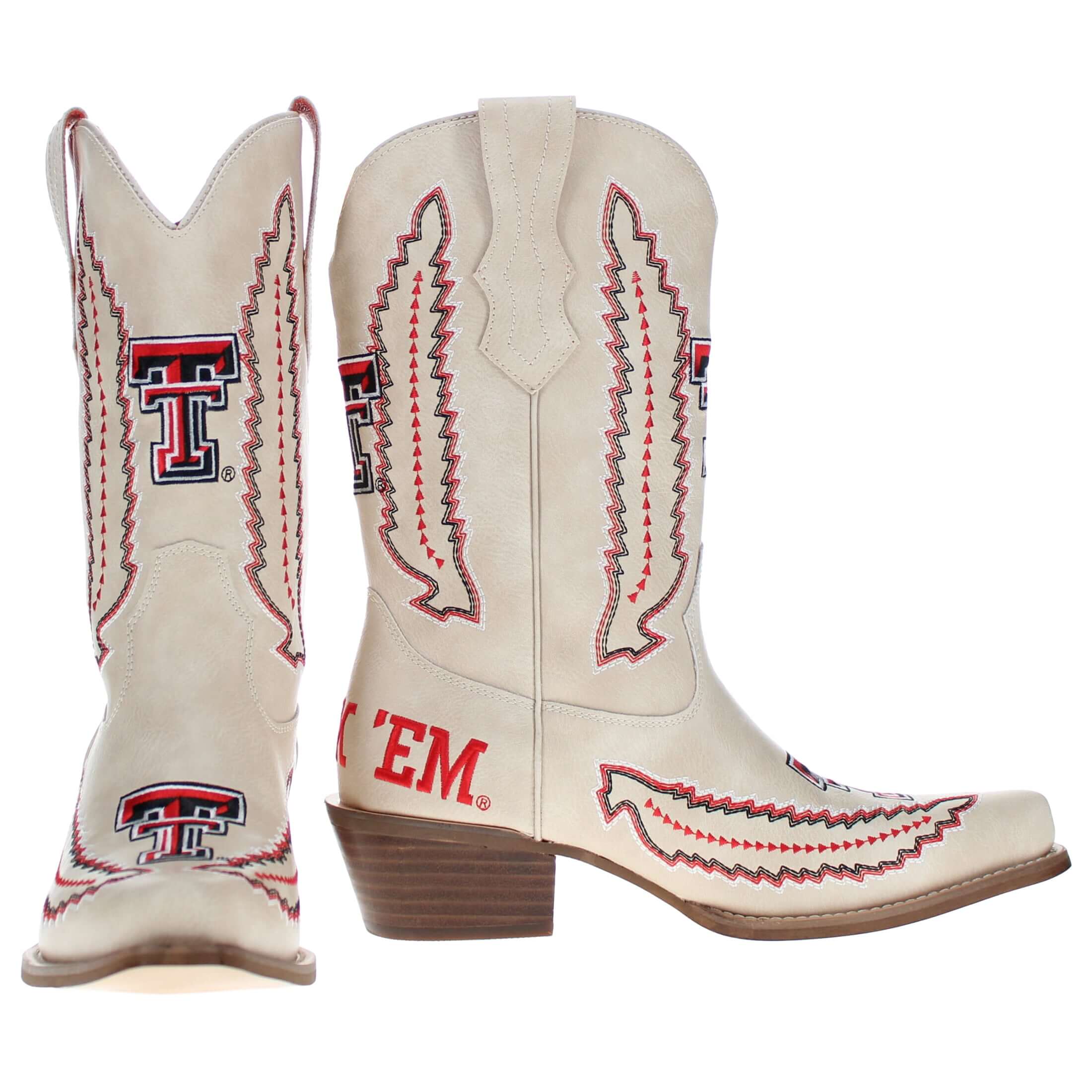 Texas Tech University Mimi Short Bone Boot By V By Vaccari
