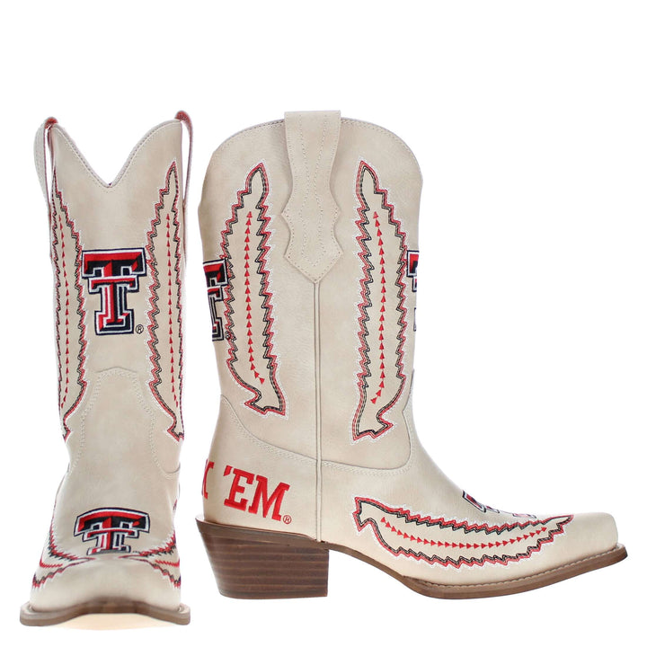 Texas Tech University Mimi Short Bone Boot By V By Vaccari