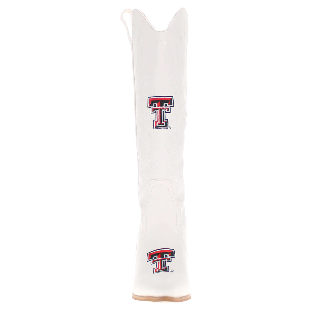 Texas Tech University Blair Tall White Boot By V By Vaccari