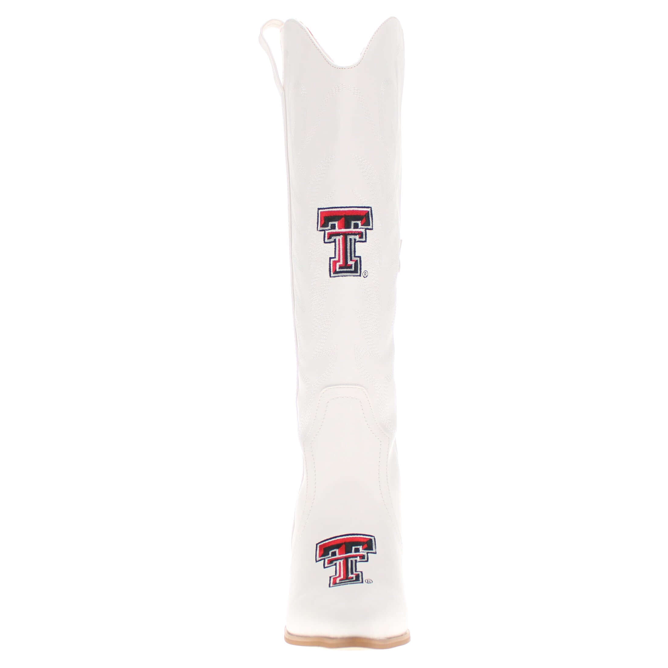 Texas Tech University Blair Tall White Boot By V By Vaccari