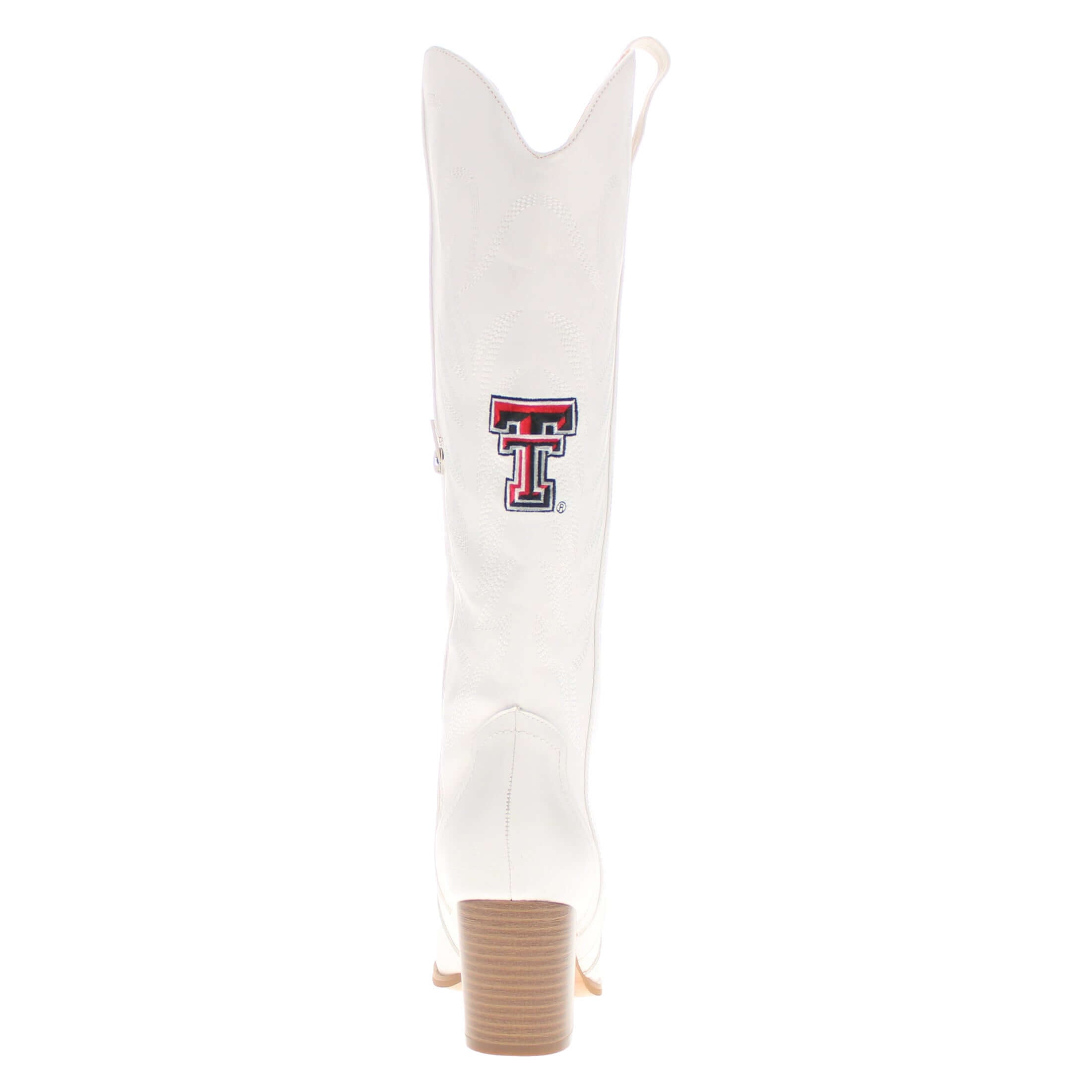 Texas Tech University Blair Tall White Boot By V By Vaccari