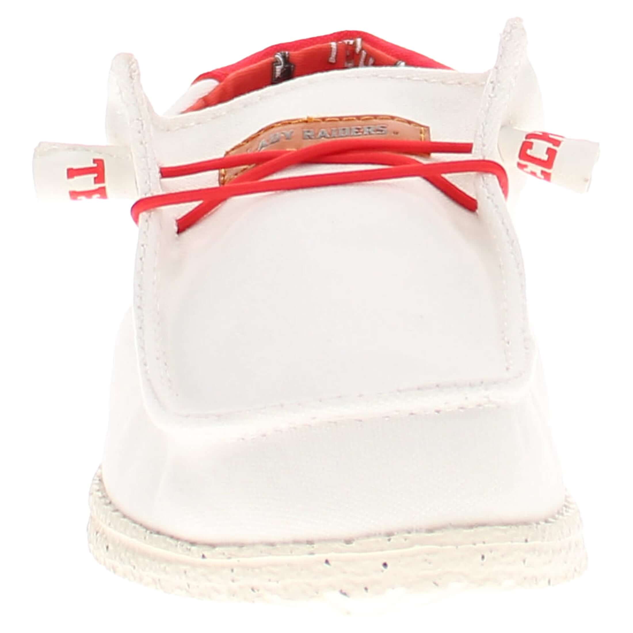 Women's Texas Tech University Off White Canvas Shoes by Vaccari