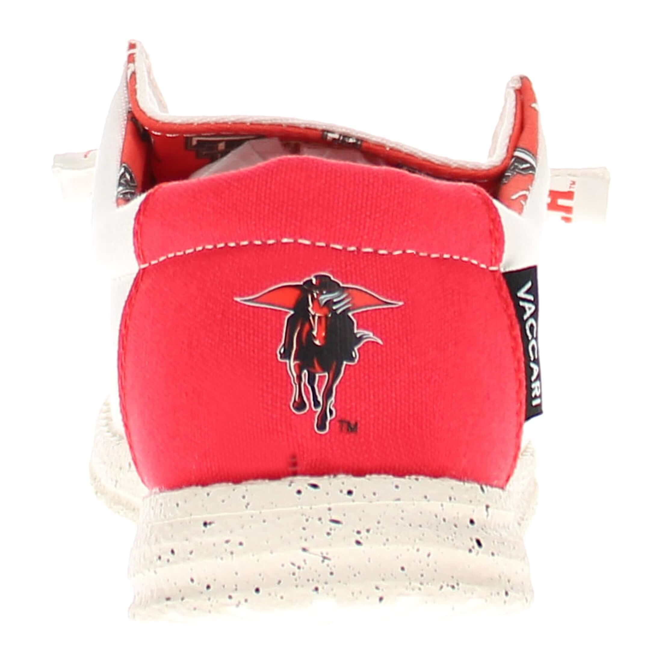 Women's Texas Tech University Off White Canvas Shoes by Vaccari