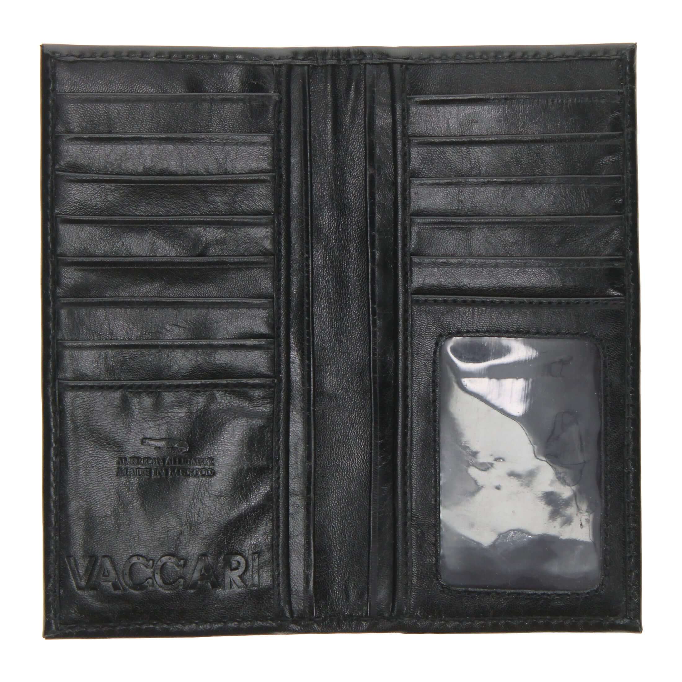 Men's Natural American Alligator Checkbook | Vaccari Boots