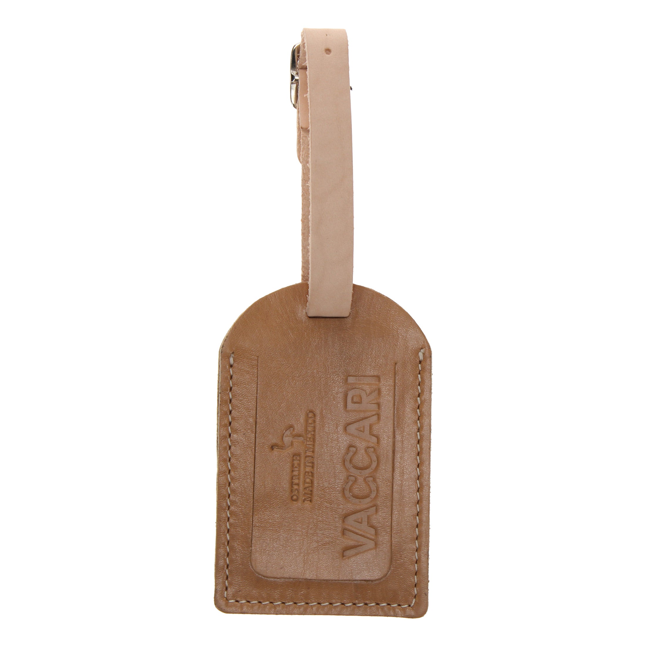 Full Quill Ostrich Luggage Tag