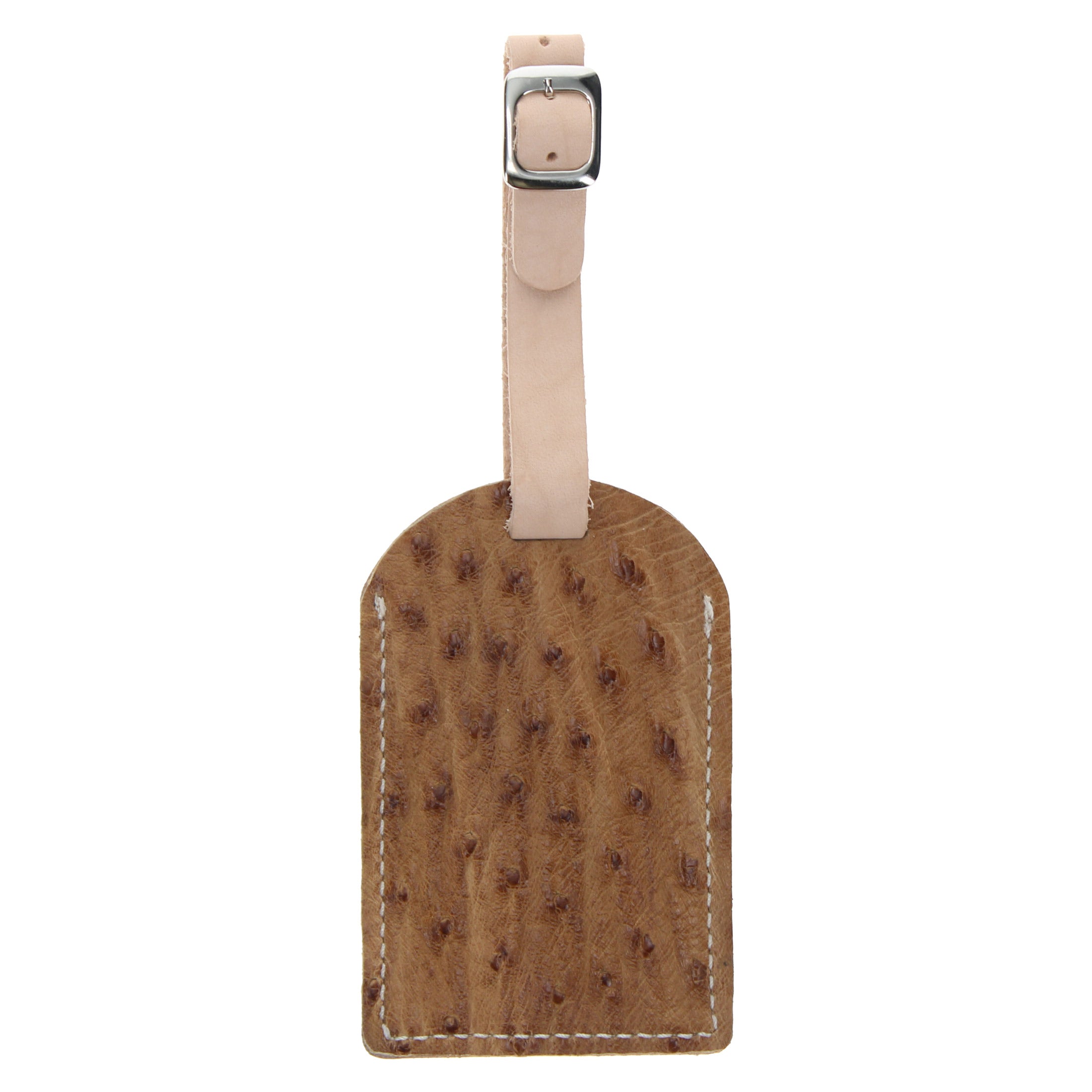 Full Quill Ostrich Luggage Tag