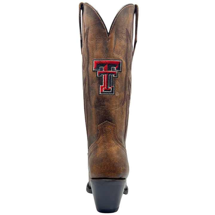 Women's Texas Tech Red Raiders Brown Pointed Toe Cowgirl Boots Chelsie by Vaccari