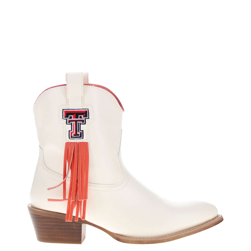 Women's Texas Tech University Bone Fringe Bootie Lucy By V By Vaccari