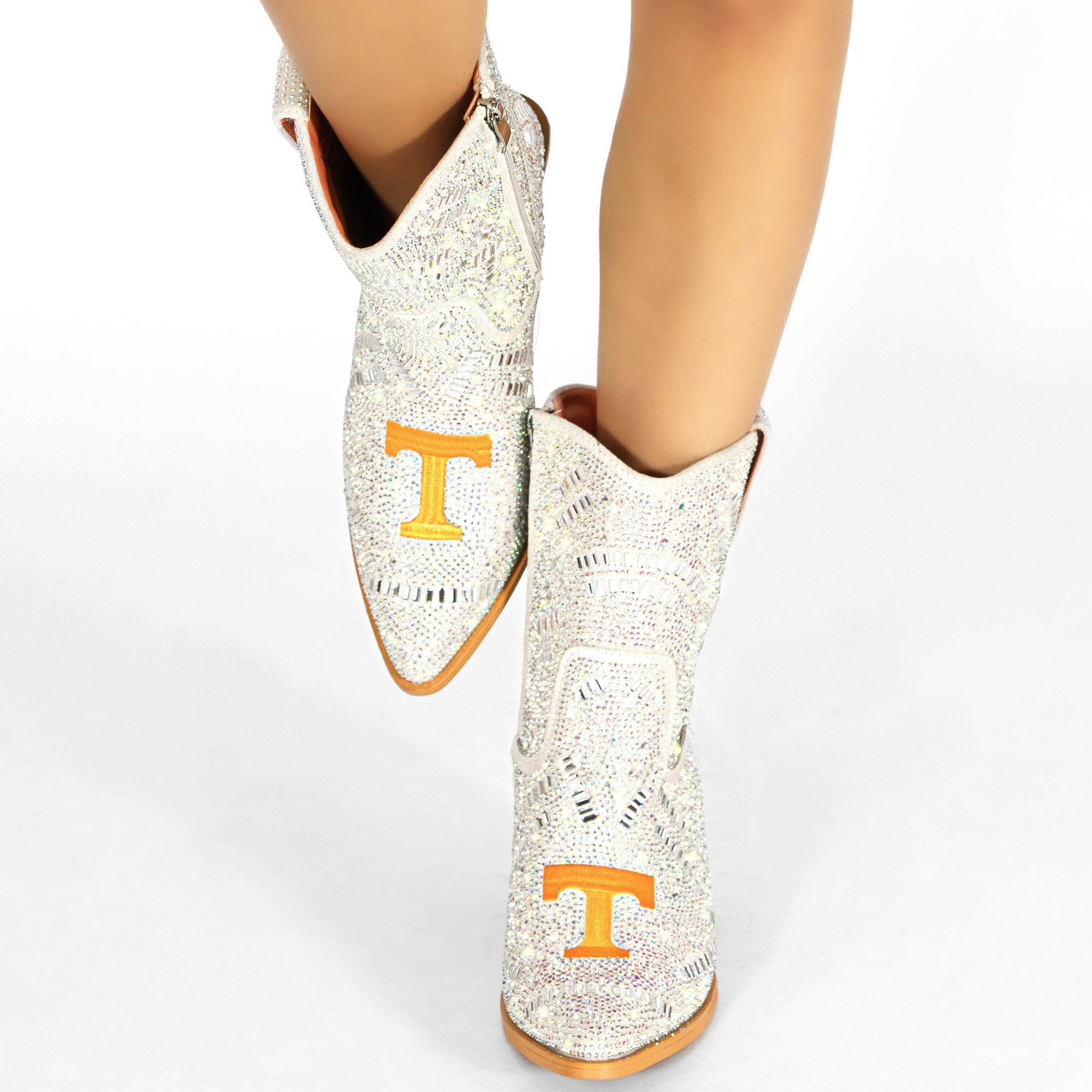 Women's University of Tennessee Natural Bling Cowgirl Booties Jade by V by Vaccari