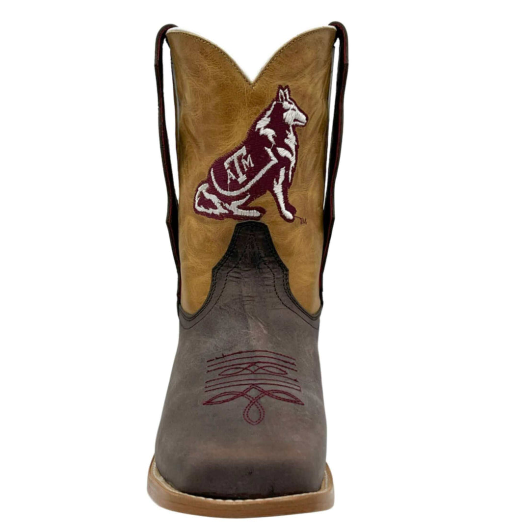 kids texas a&m aggies reveille brown cowboy boots Dakota