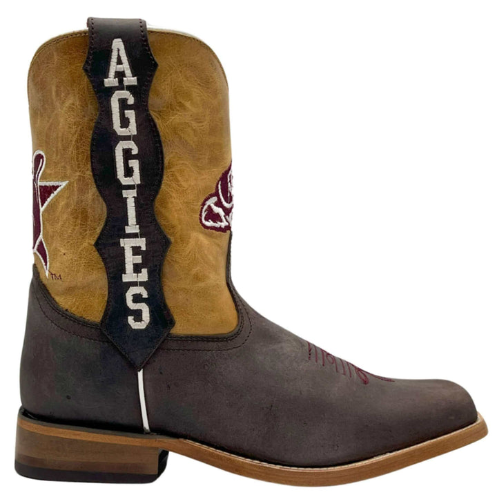 kids texas a&m aggies reveille brown cowboy boots Dakota