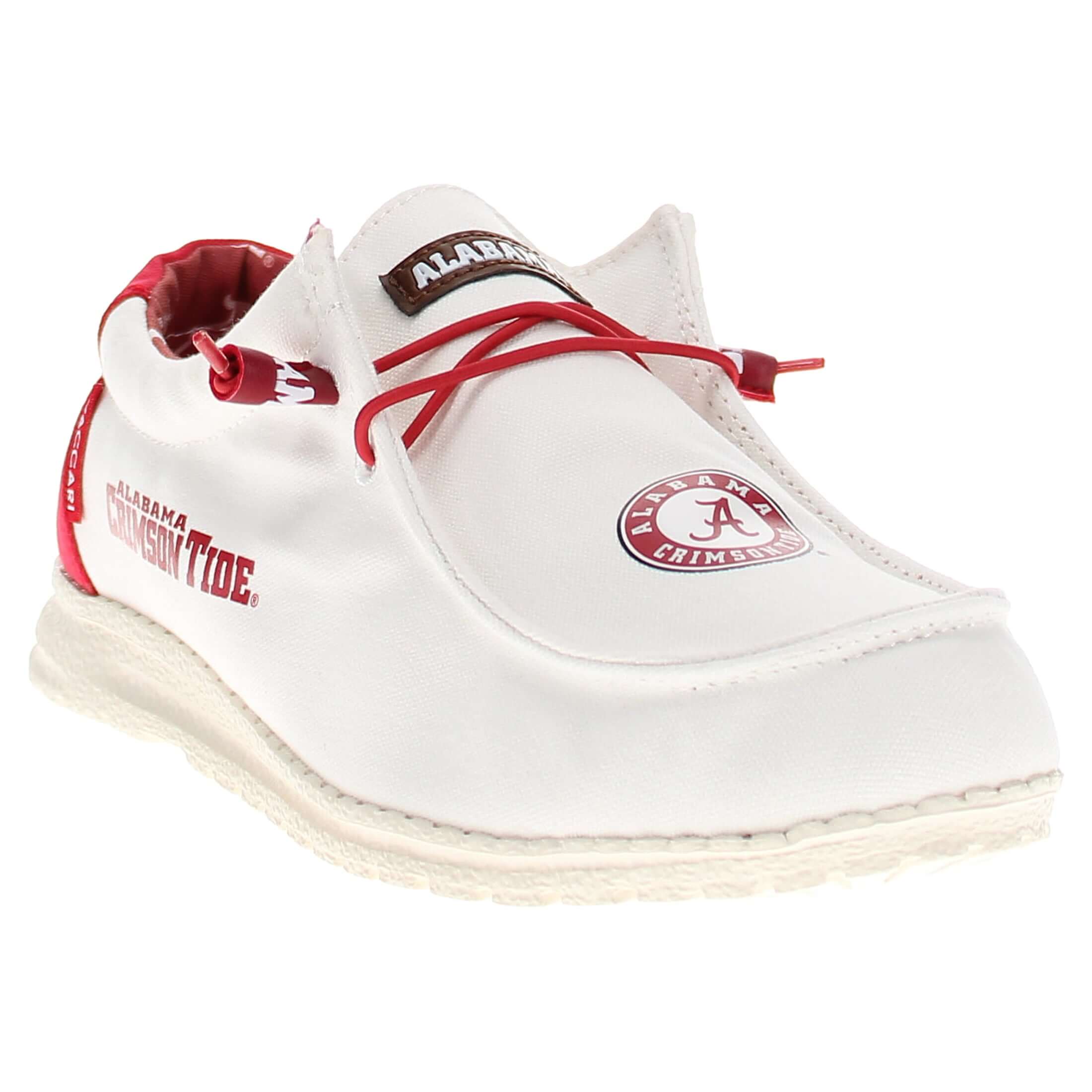 Men's University of Alabama Off White Canvas Shoes by Vaccari
