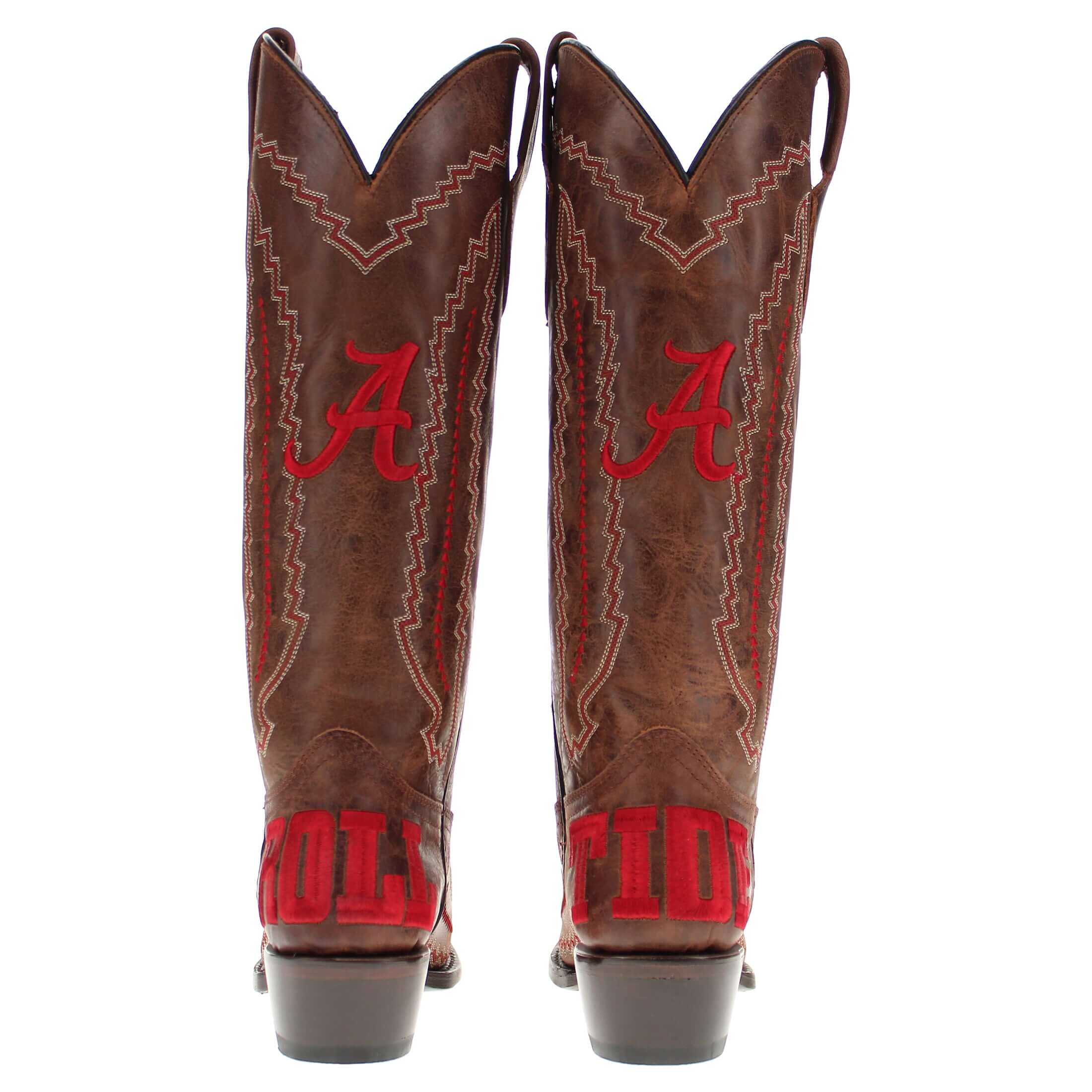 Naomi Women's University of Alabama Brown Cowgirl Boots by Vaccari