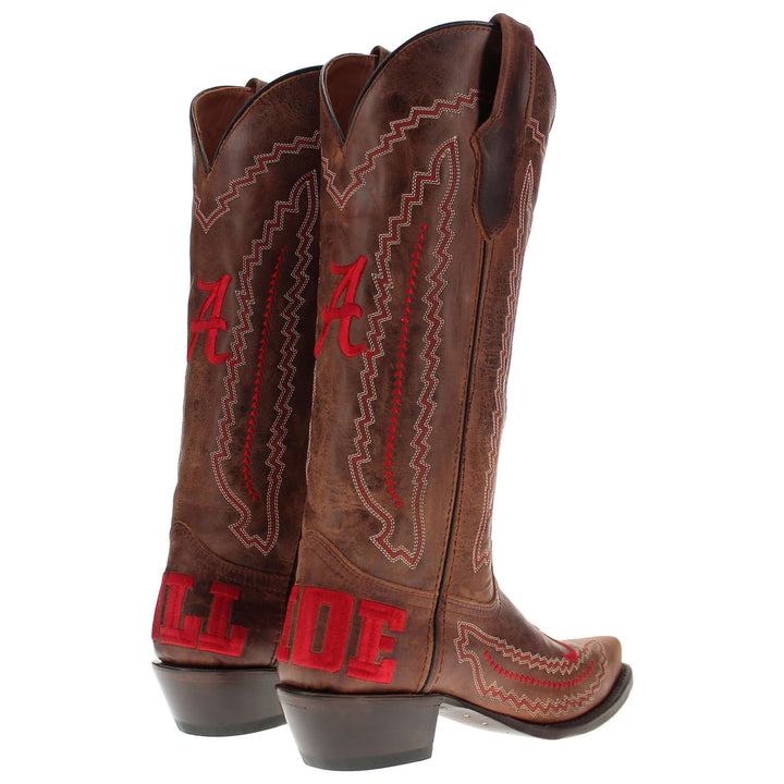 Naomi Women's University of Alabama Brown Cowgirl Boots by Vaccari
