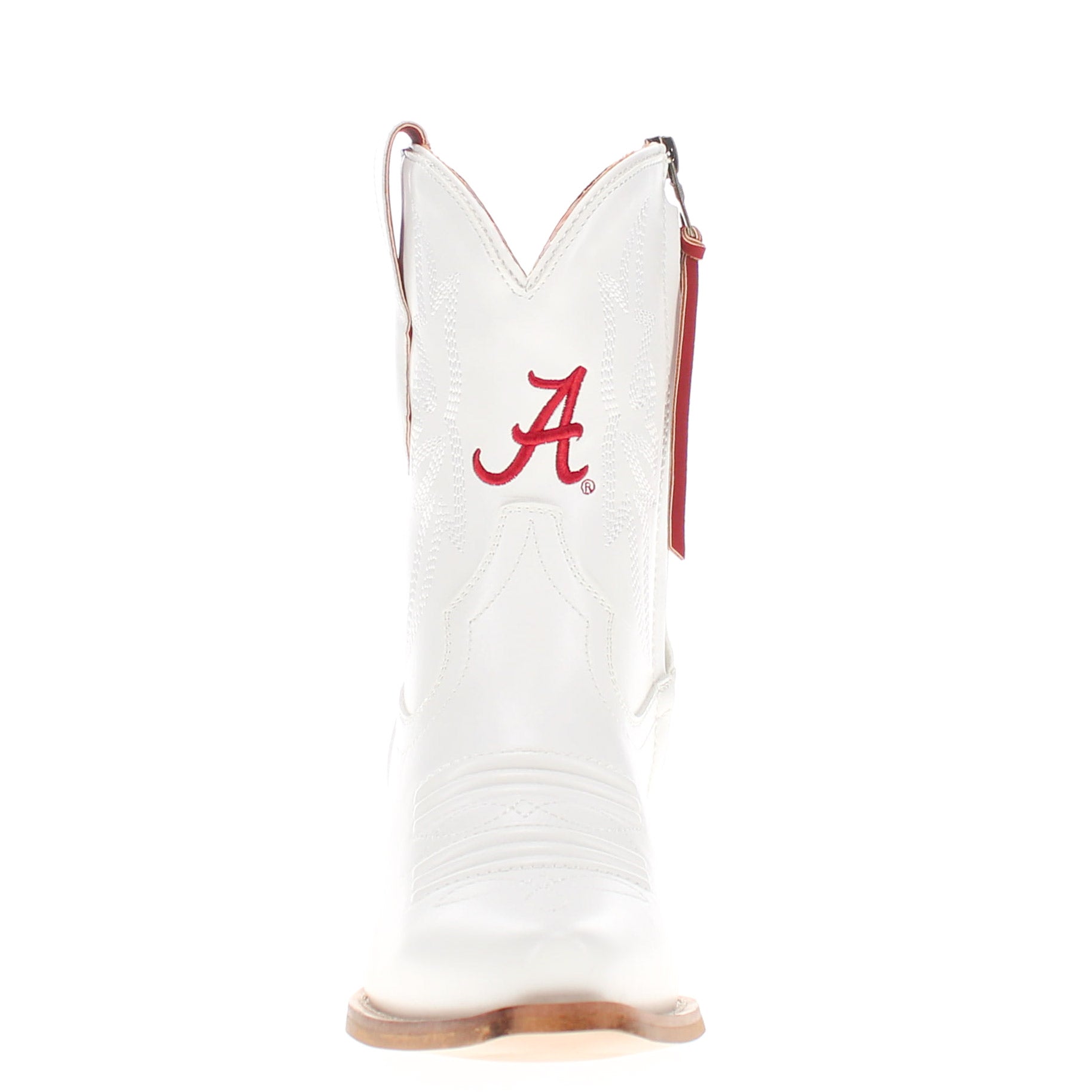 Women's University of Alabama White Cowgirl Boots with Color Tassel Lynn by V by Vaccari