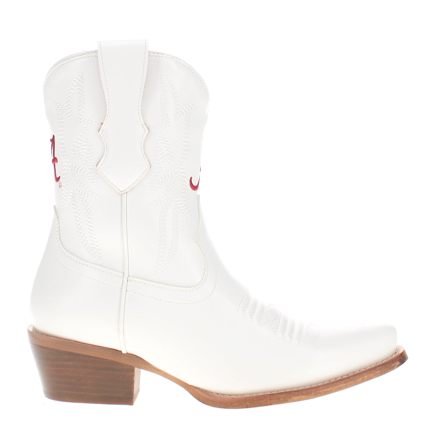 Women's University of Alabama White Cowgirl Boots with Color Tassel Lynn by V by Vaccari