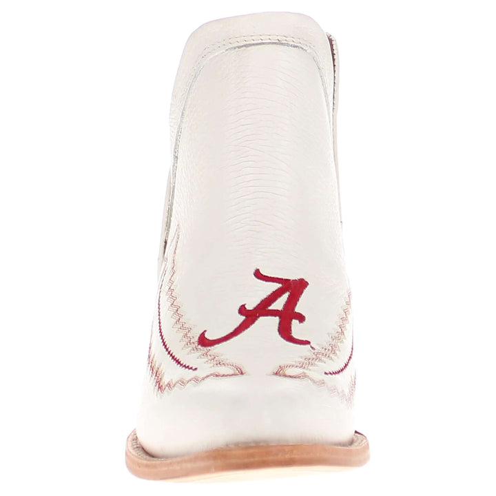 Women's University of Alabama White Pointed Toe Boots by Vaccari